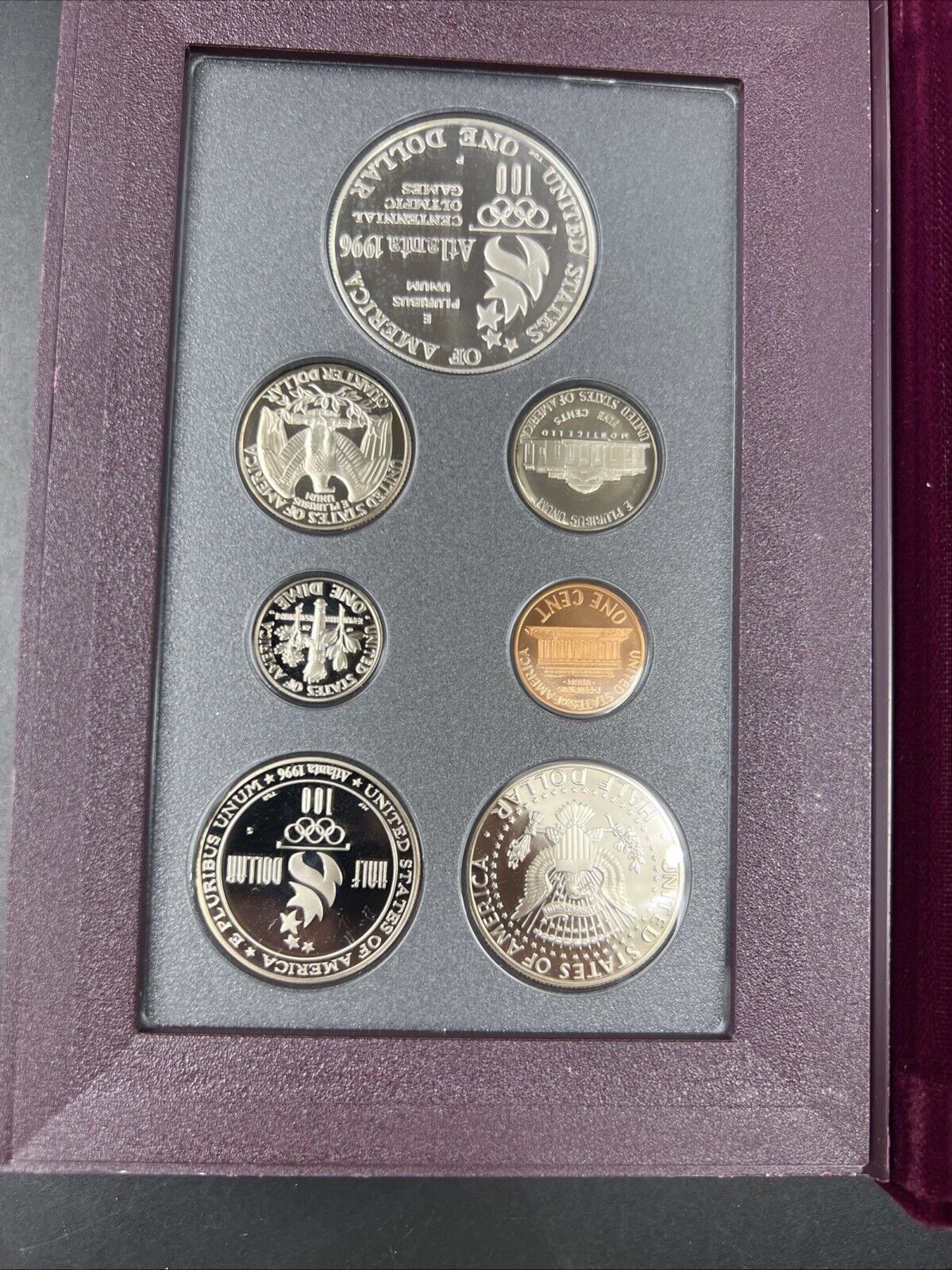 1996 S US Mint Prestige Proof Set OGP used Box & COA