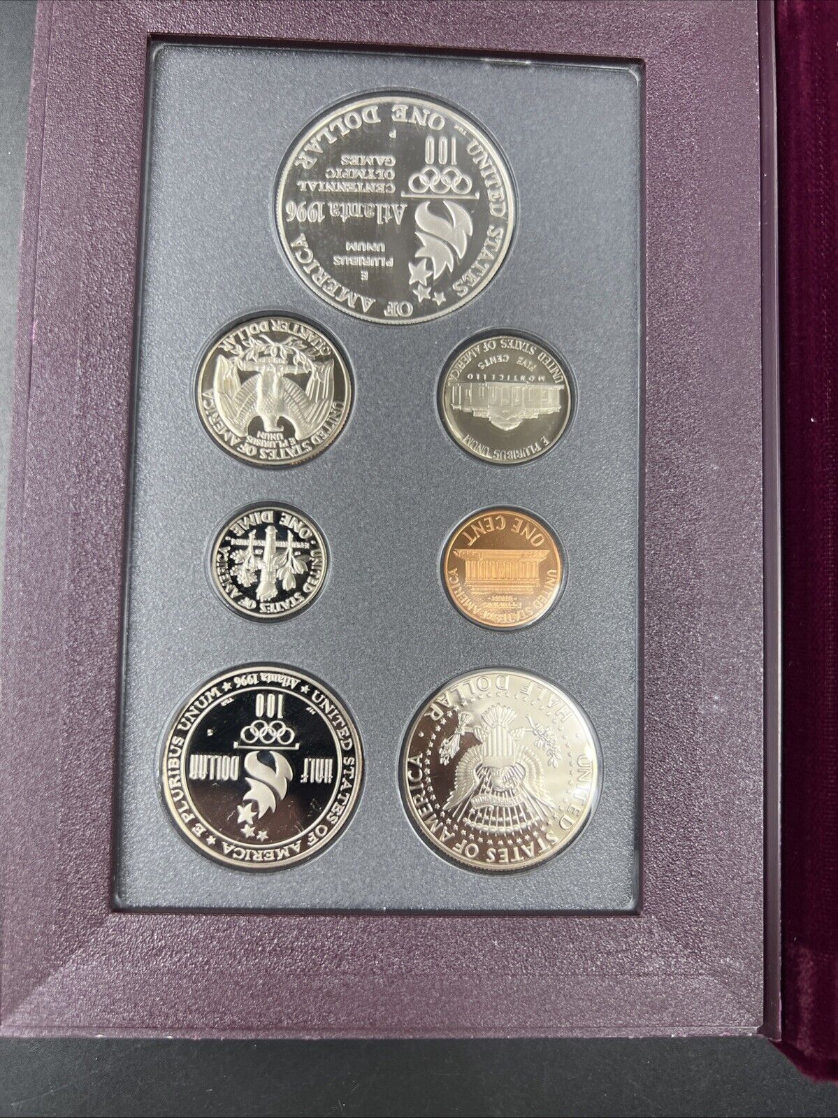 1996 S US Mint Prestige Proof Set OGP used Box & COA