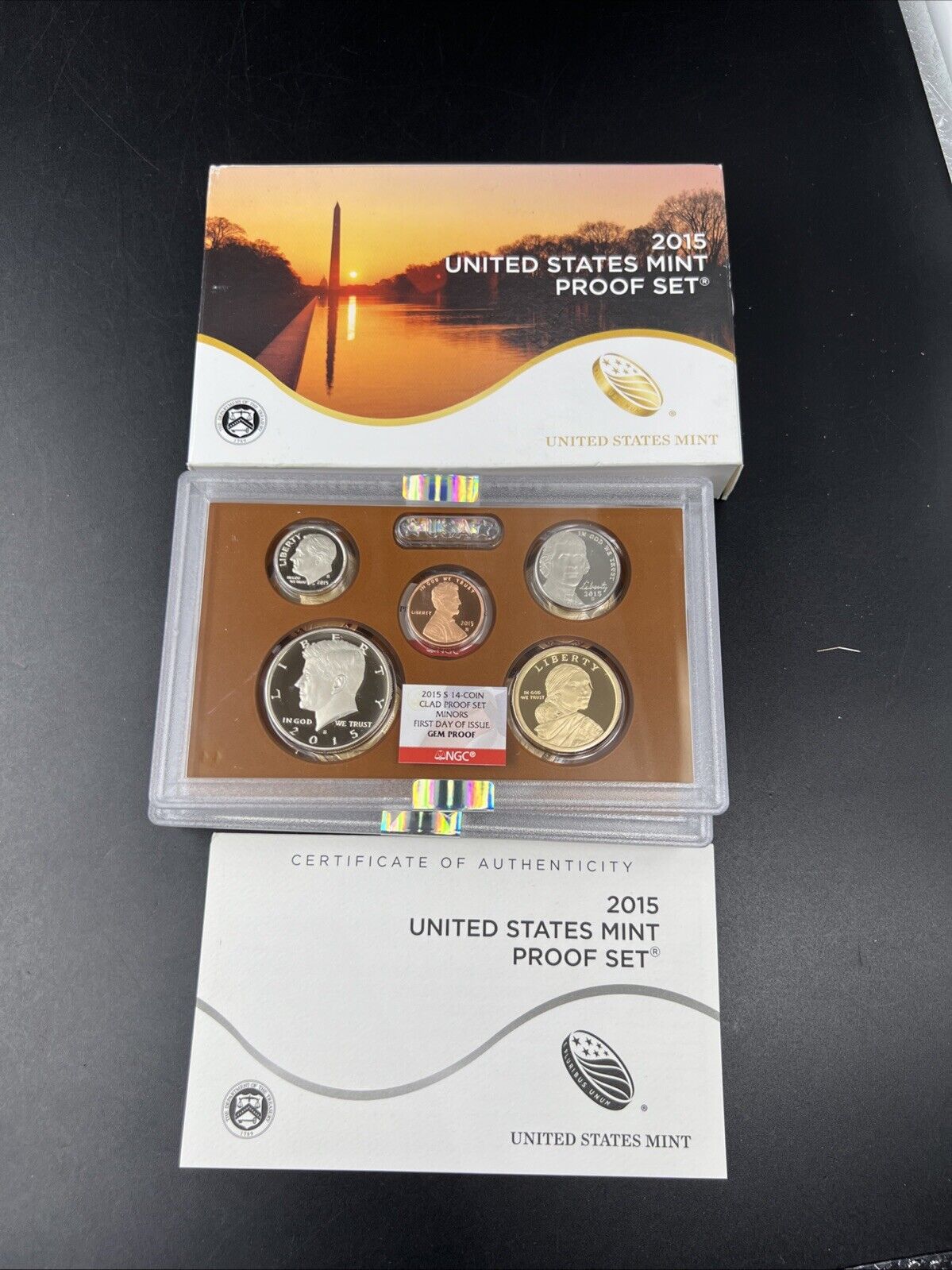 2015 US Mint OGP Proof Set NGC Certified First Day of Issue United States Mint