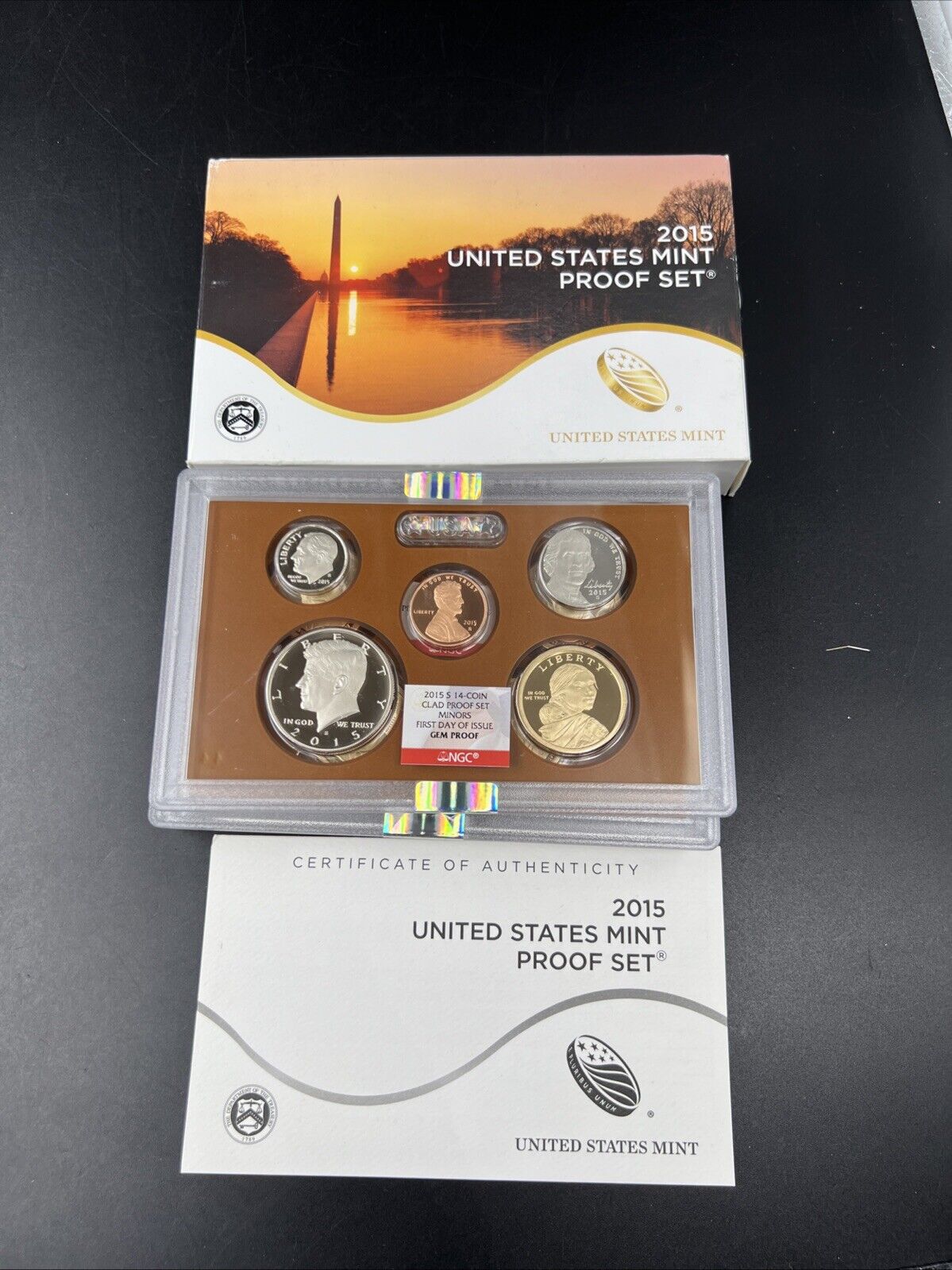 2015 US Mint OGP Proof Set NGC Certified First Day of Issue United States Mint