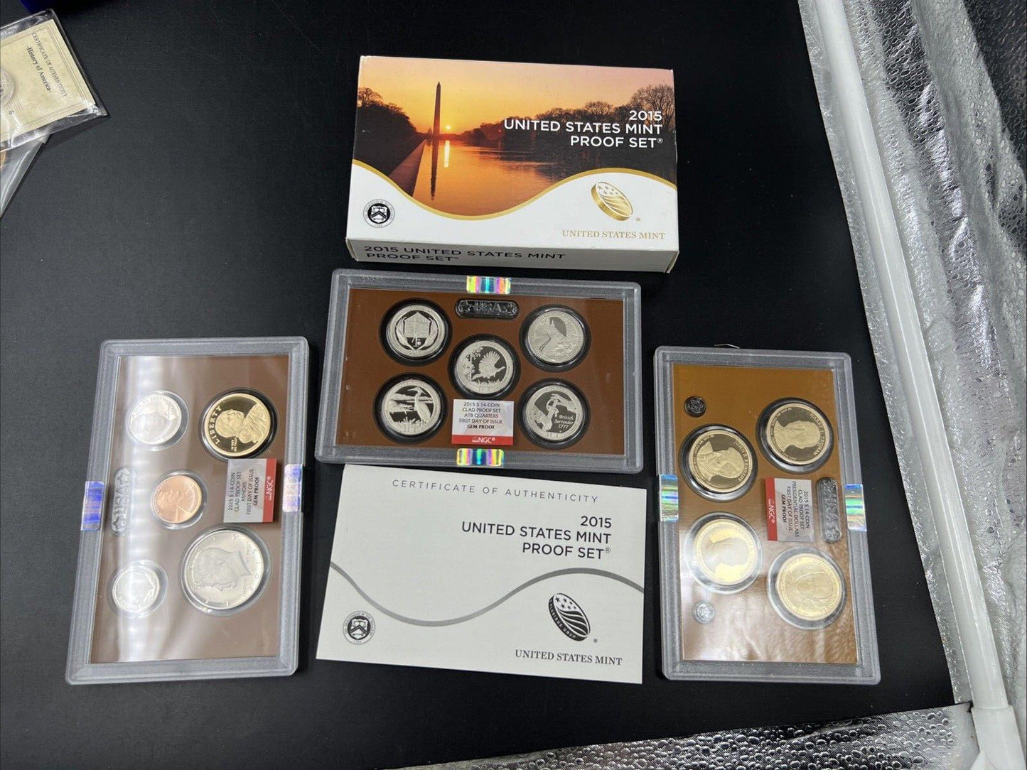 2015 US Mint OGP Proof Set NGC Certified First Day of Issue United States Mint