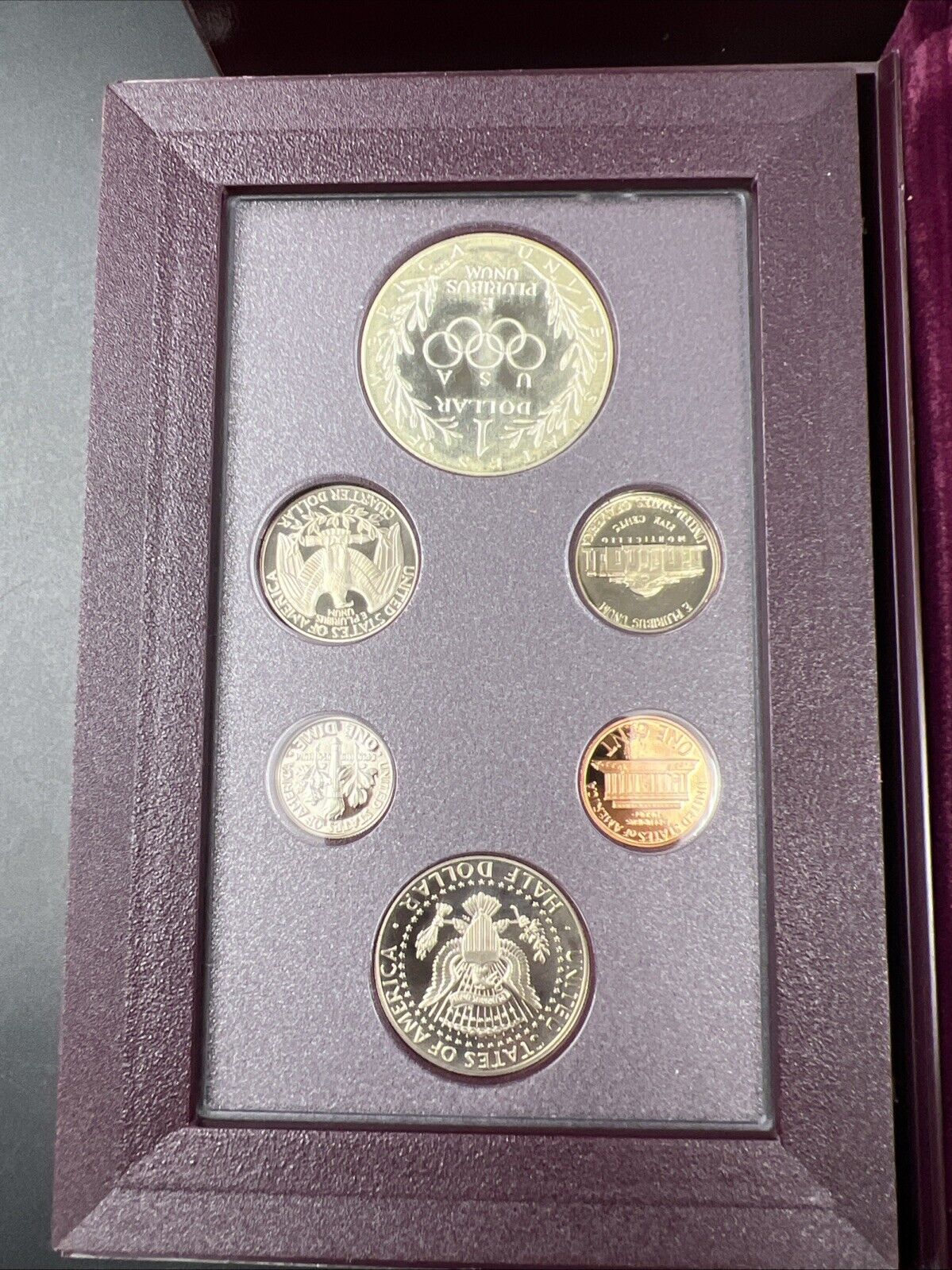 1988 S US Mint Prestige Proof Set OGP used Box & COA