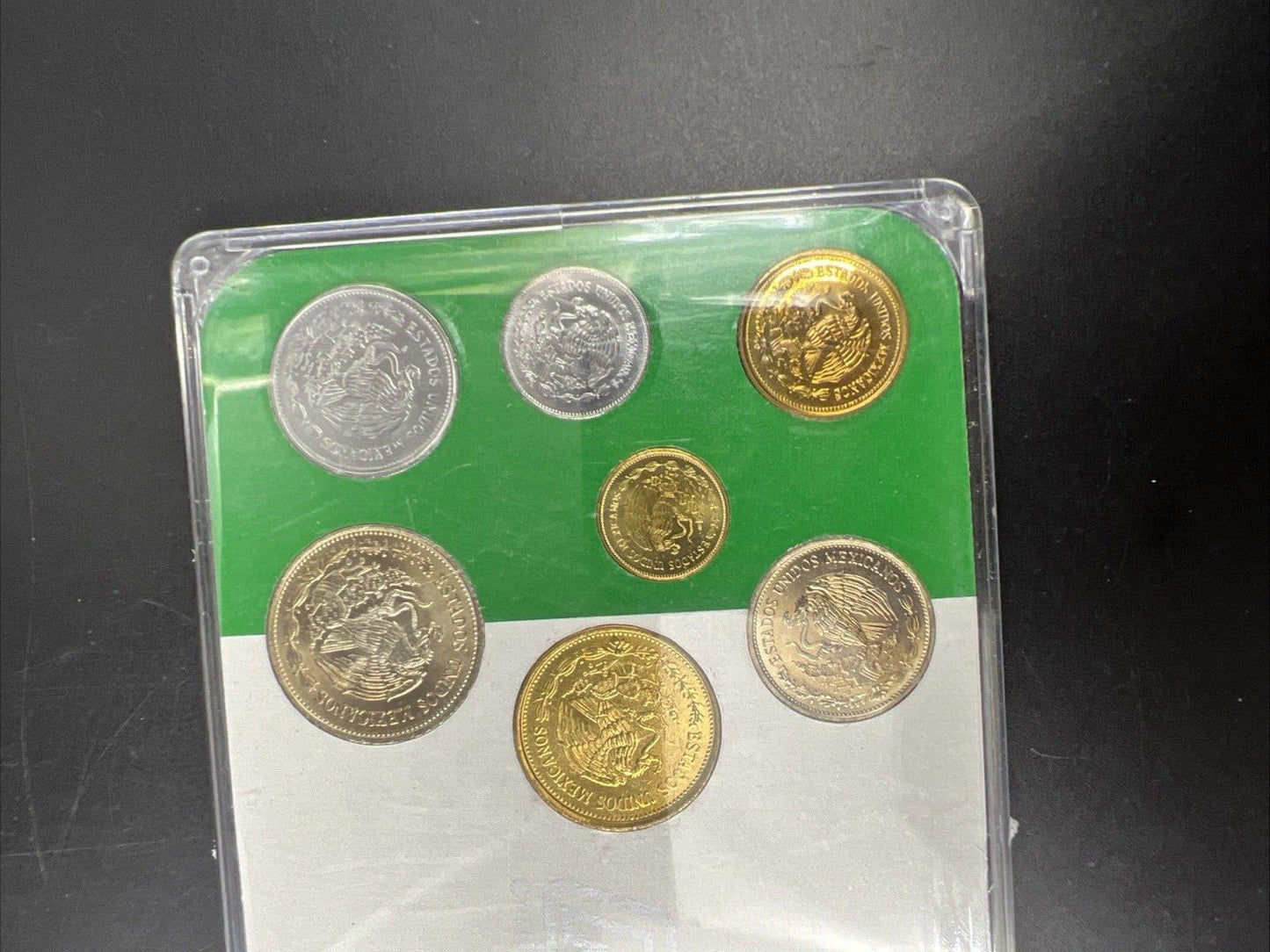 Mexico 86 Campeonato Mundial De Futbol 7 Coin World Cup Coin Set Uncirculated