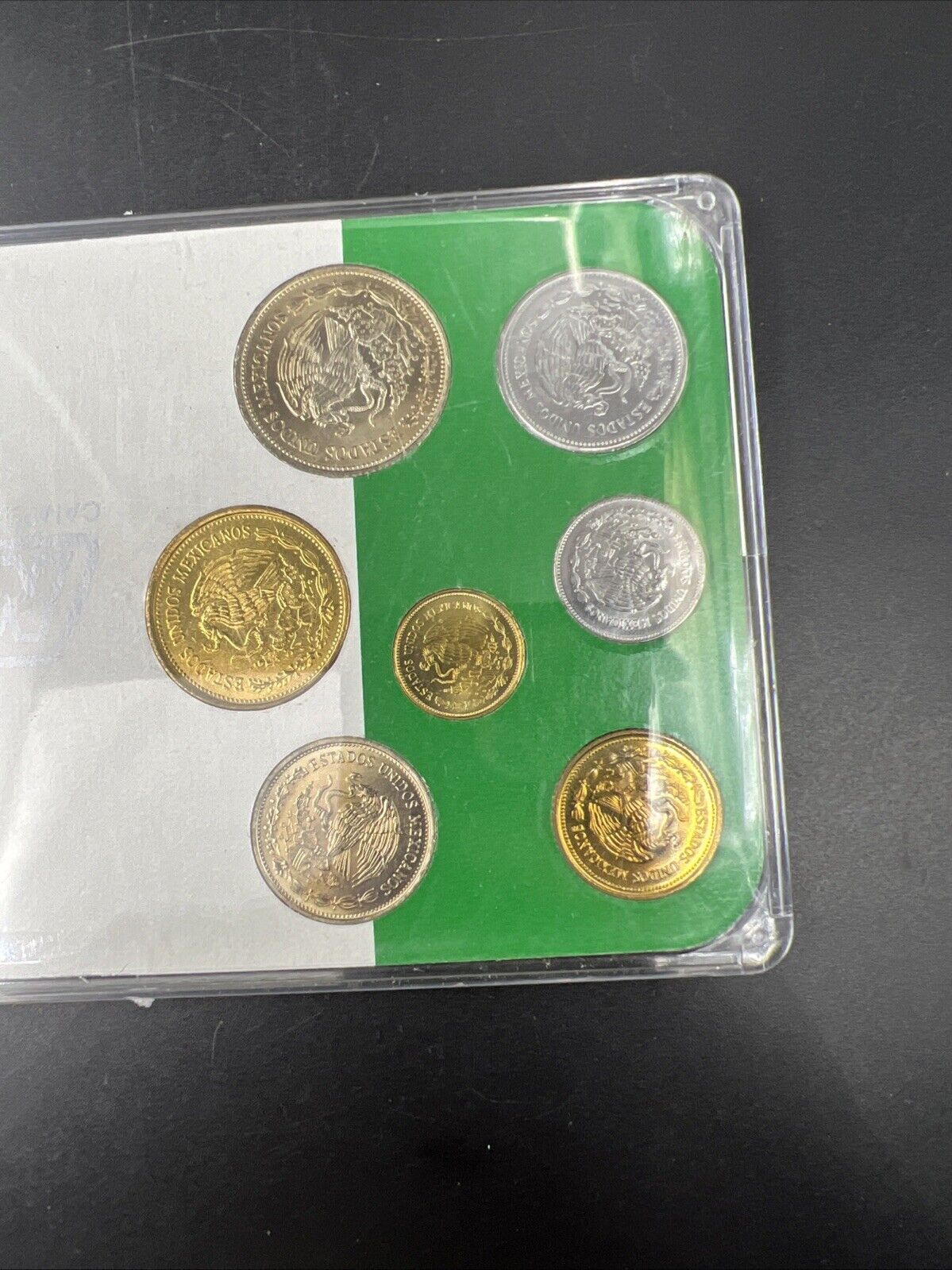 Mexico 86 Campeonato Mundial De Futbol 7 Coin World Cup Coin Set Uncirculated