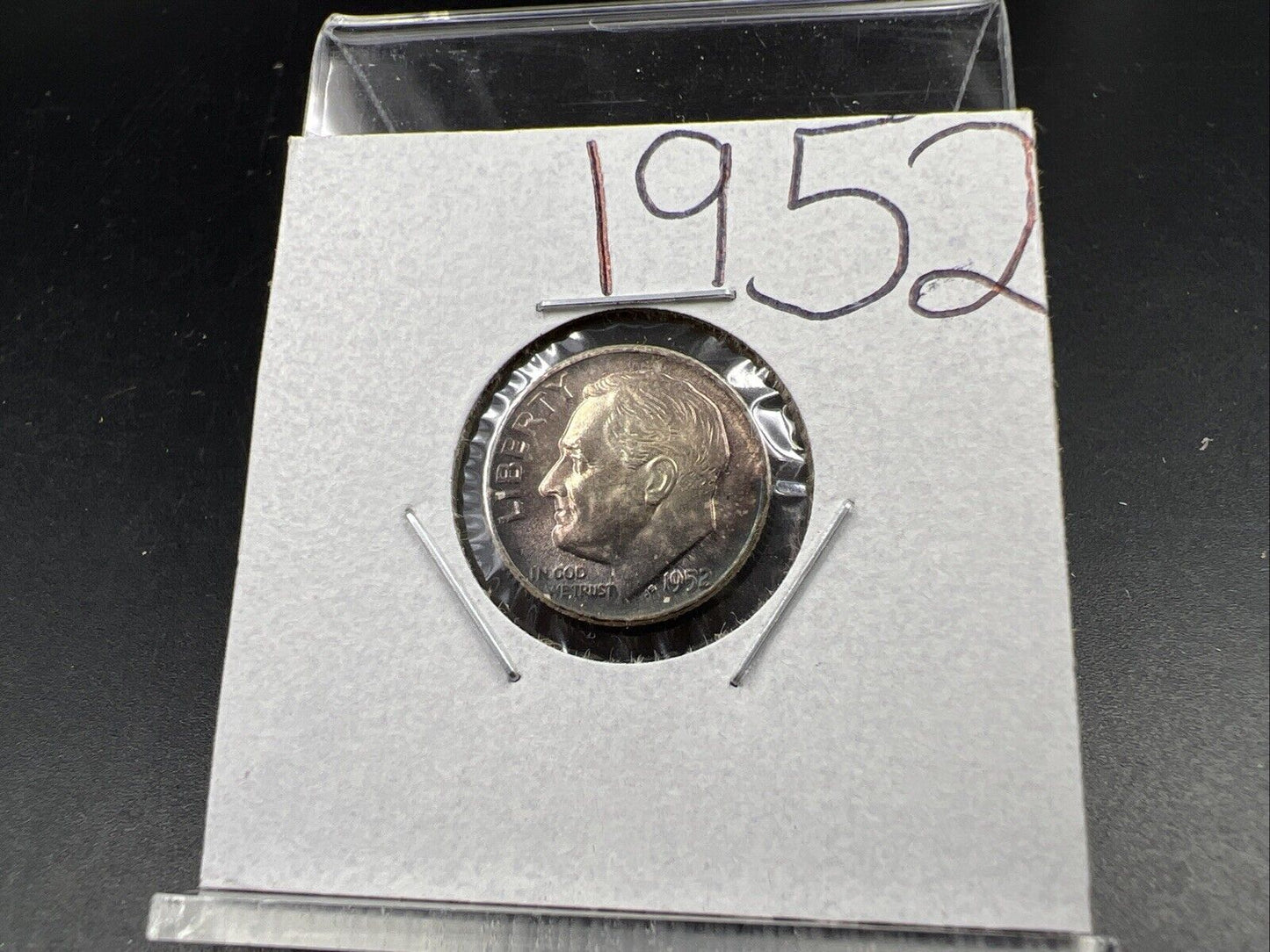 1952 P 10c Roosevelt Silver Dime Coin Nice Toning BU UNC