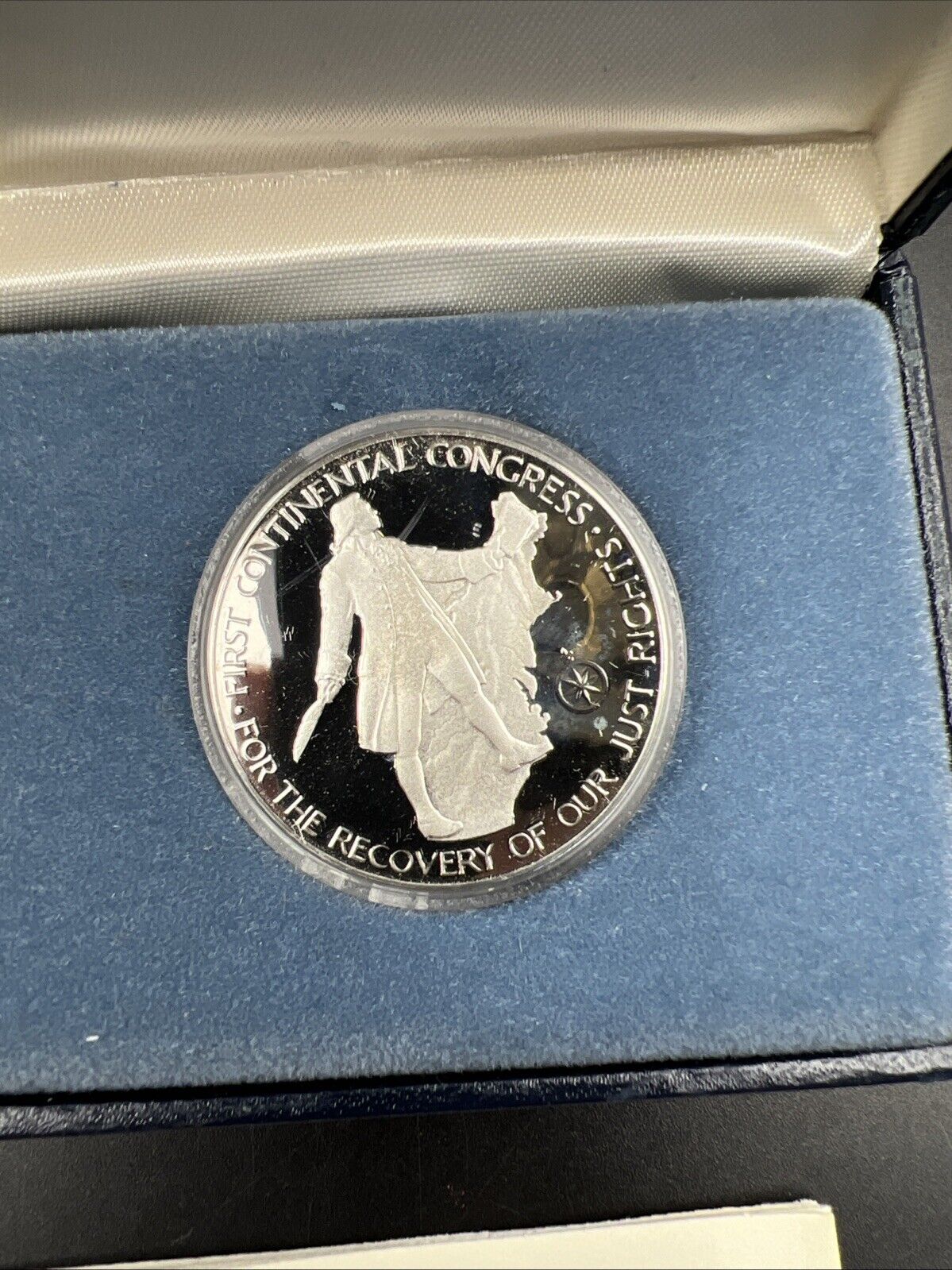 1974 Bicentennial Commemorative Medal John Adams Sterling Silver Proof