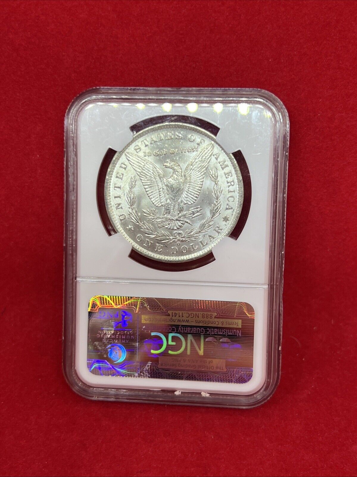 1890 O $1 Morgan Silver Dollar Coin NGC MS63 Choice BU Certified Brown Label