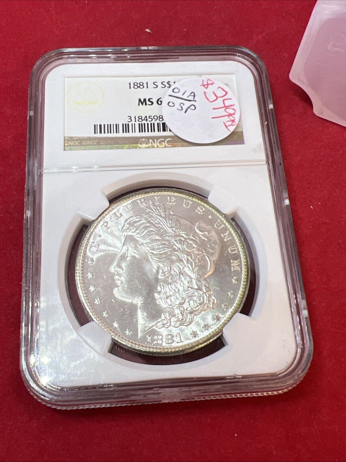 1881 S $1 Morgan Silver Dollar Coin NGC MS66 Gem BU Certified