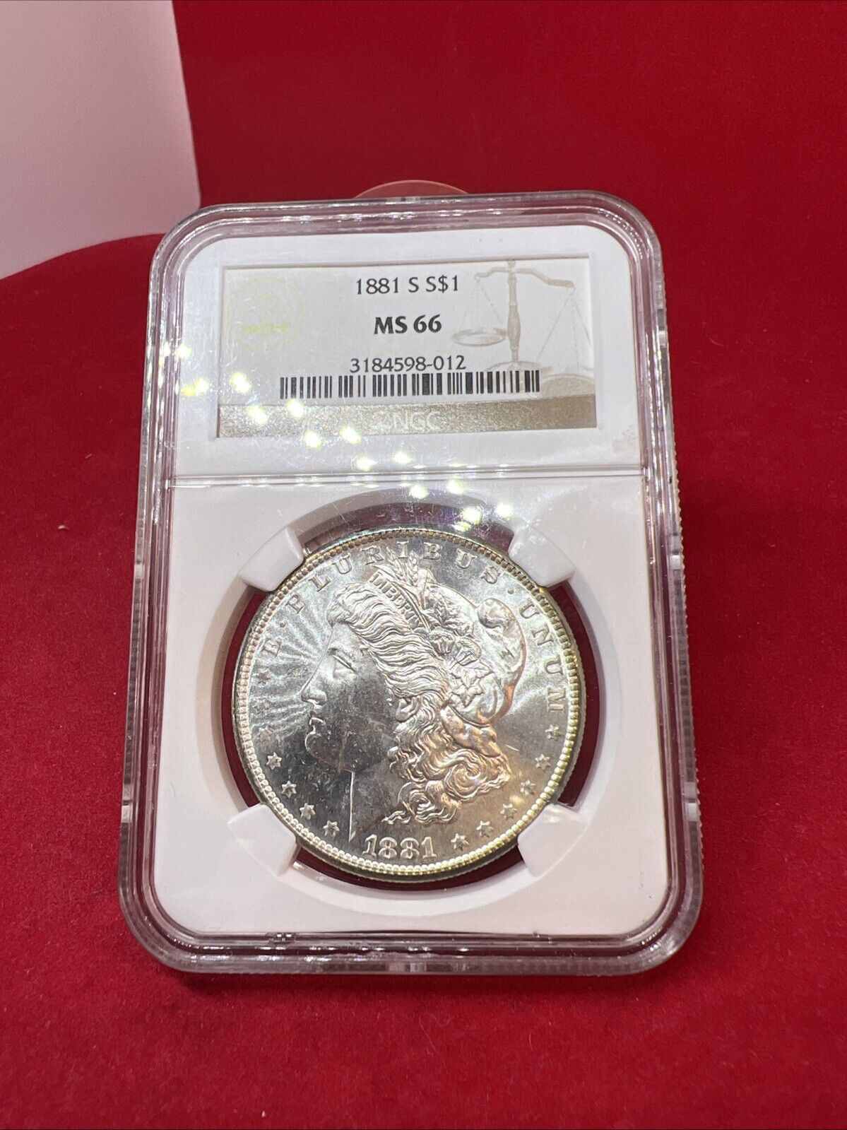 1881 S $1 Morgan Silver Dollar Coin NGC MS66 Gem BU Certified