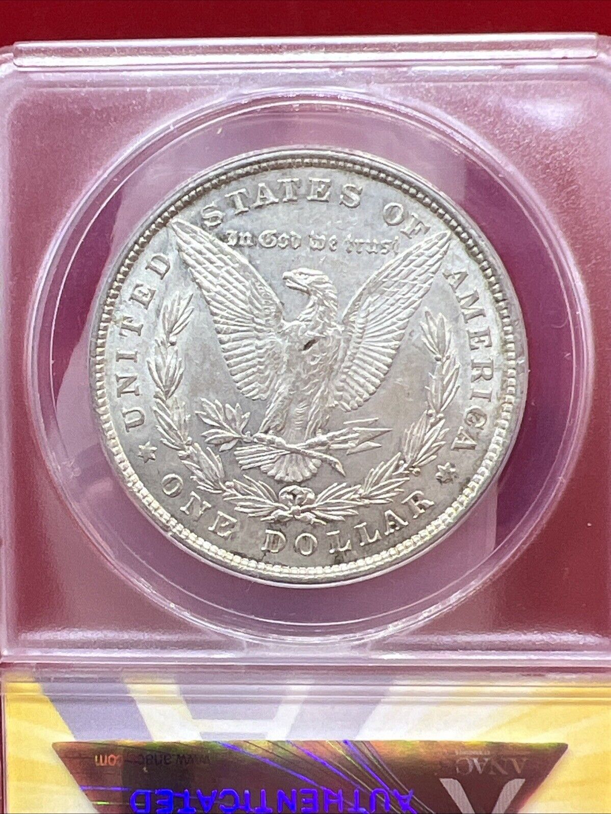 1878 P $1 Morgan Silver Dollar ANACS AU55 8TF Tair Feathers Variety AU Certified