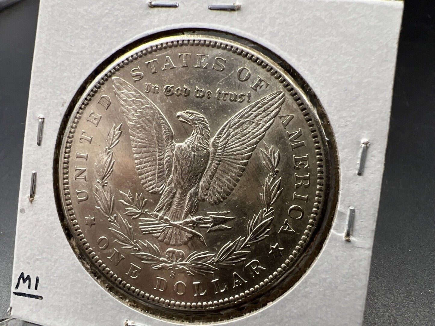 1897 S $1 Morgan Silver Dollar Coin AU About UNC Circ