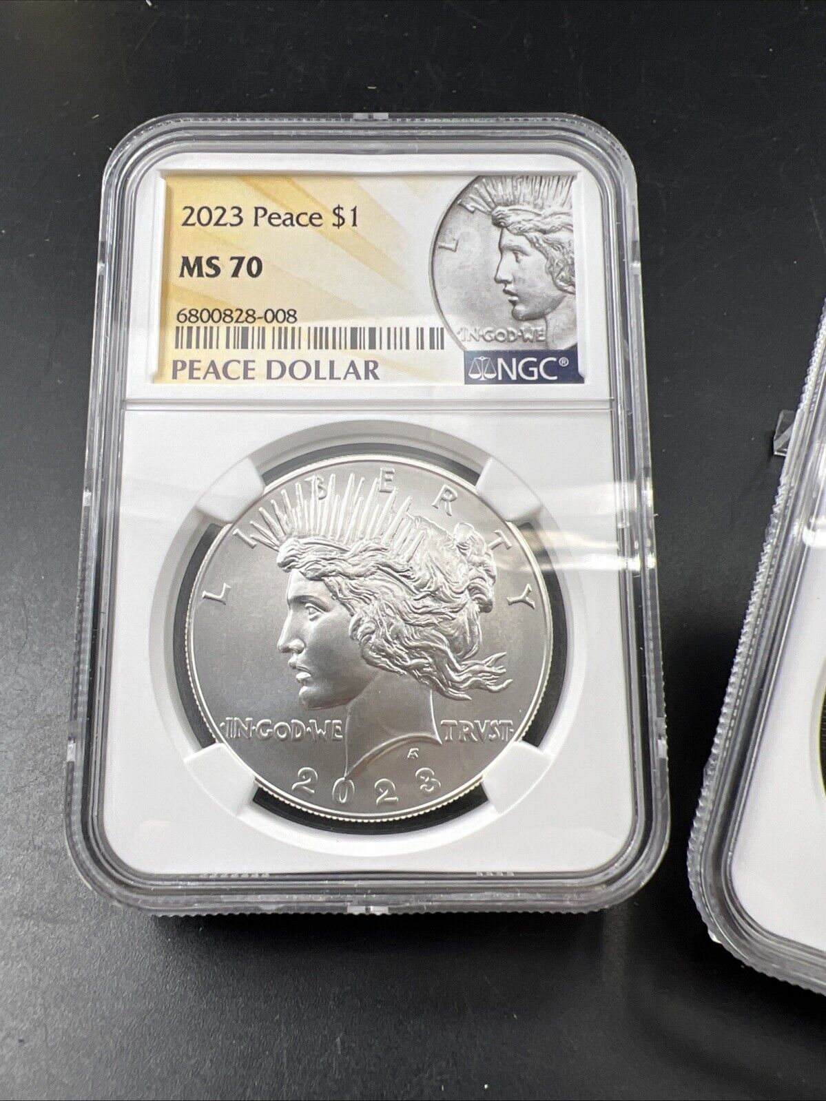 2023 US Two Coin SET Morgan & Peace Silver Dollar Coins NGC MS70 Early Releases