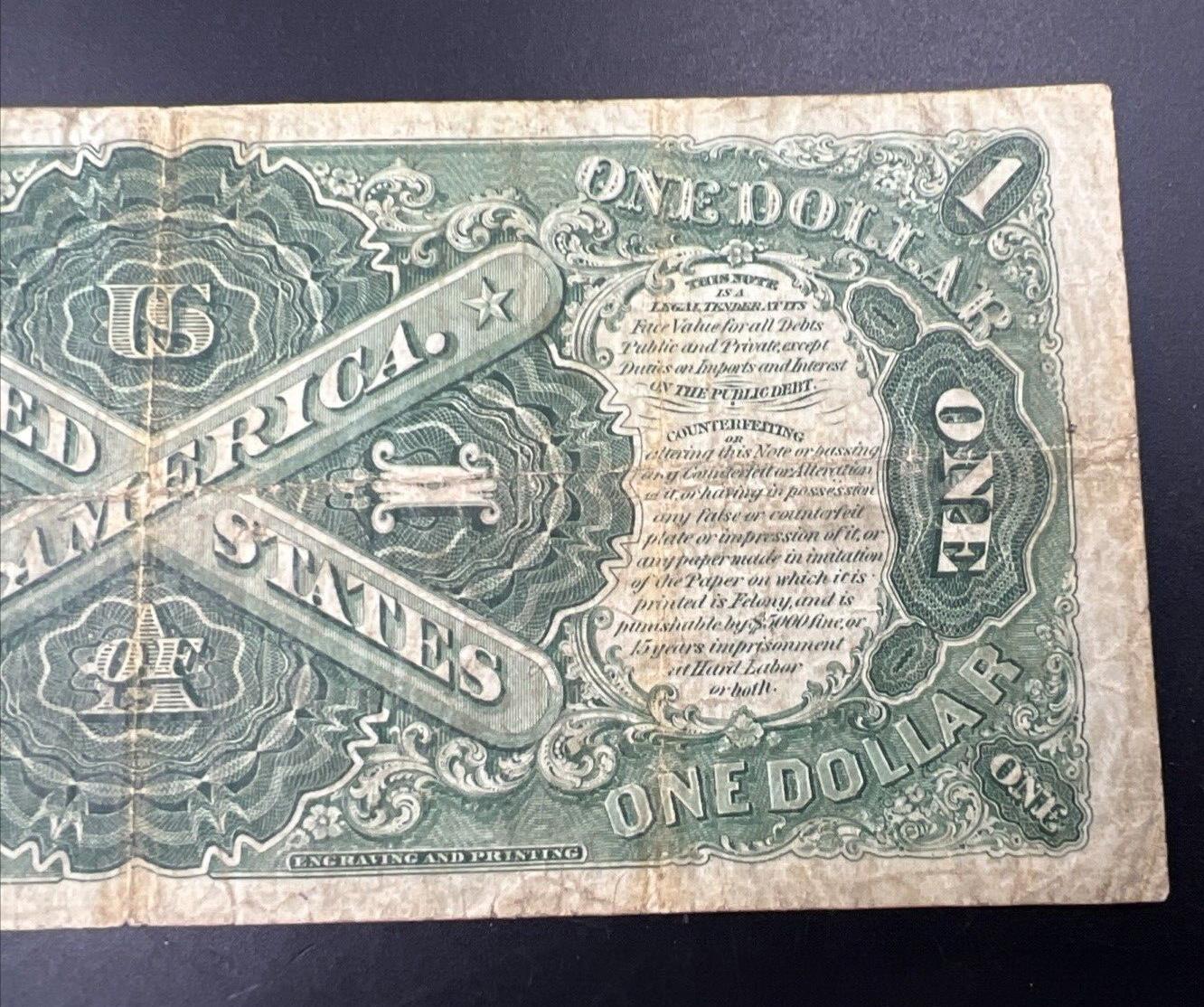 1917 $1 Legal Tender FR 39 Speelman & White Sawhorse US Note Large Bill Fine Cir