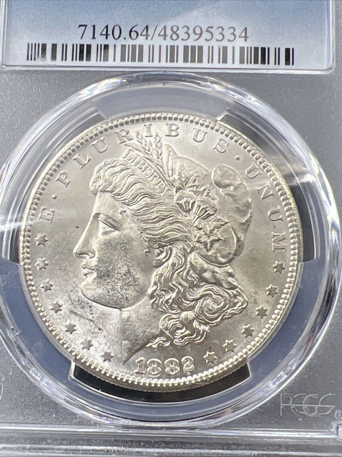 1882 S $1 Morgan Silver Dollar Coin PCGS MS64 Choice BU Certified