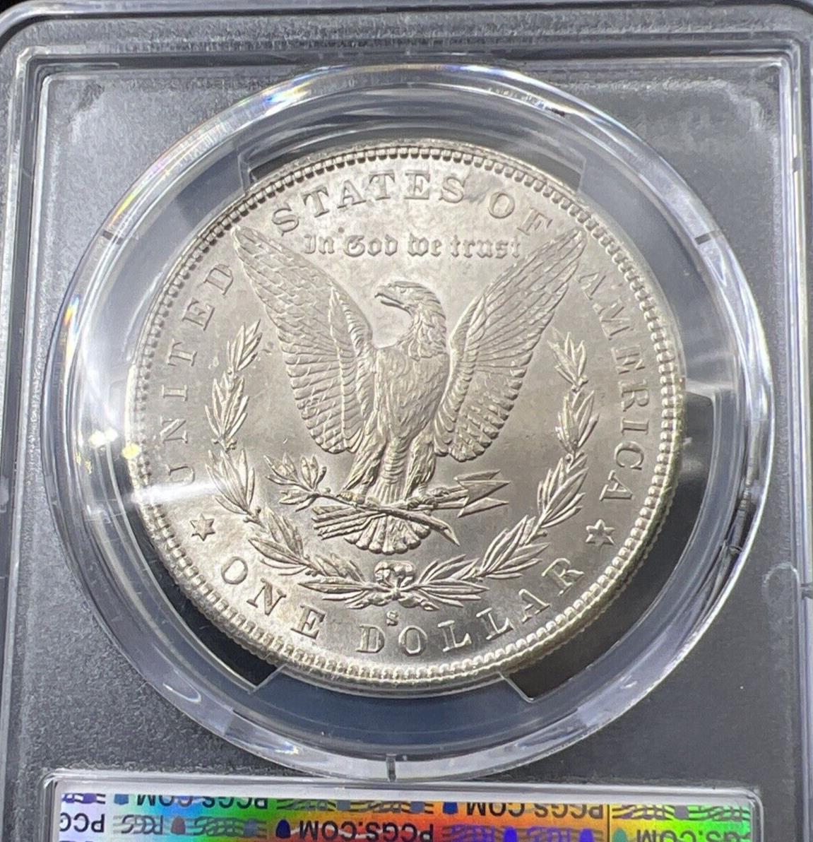 1882 S $1 Morgan Silver Dollar Coin PCGS MS64 Choice BU Certified