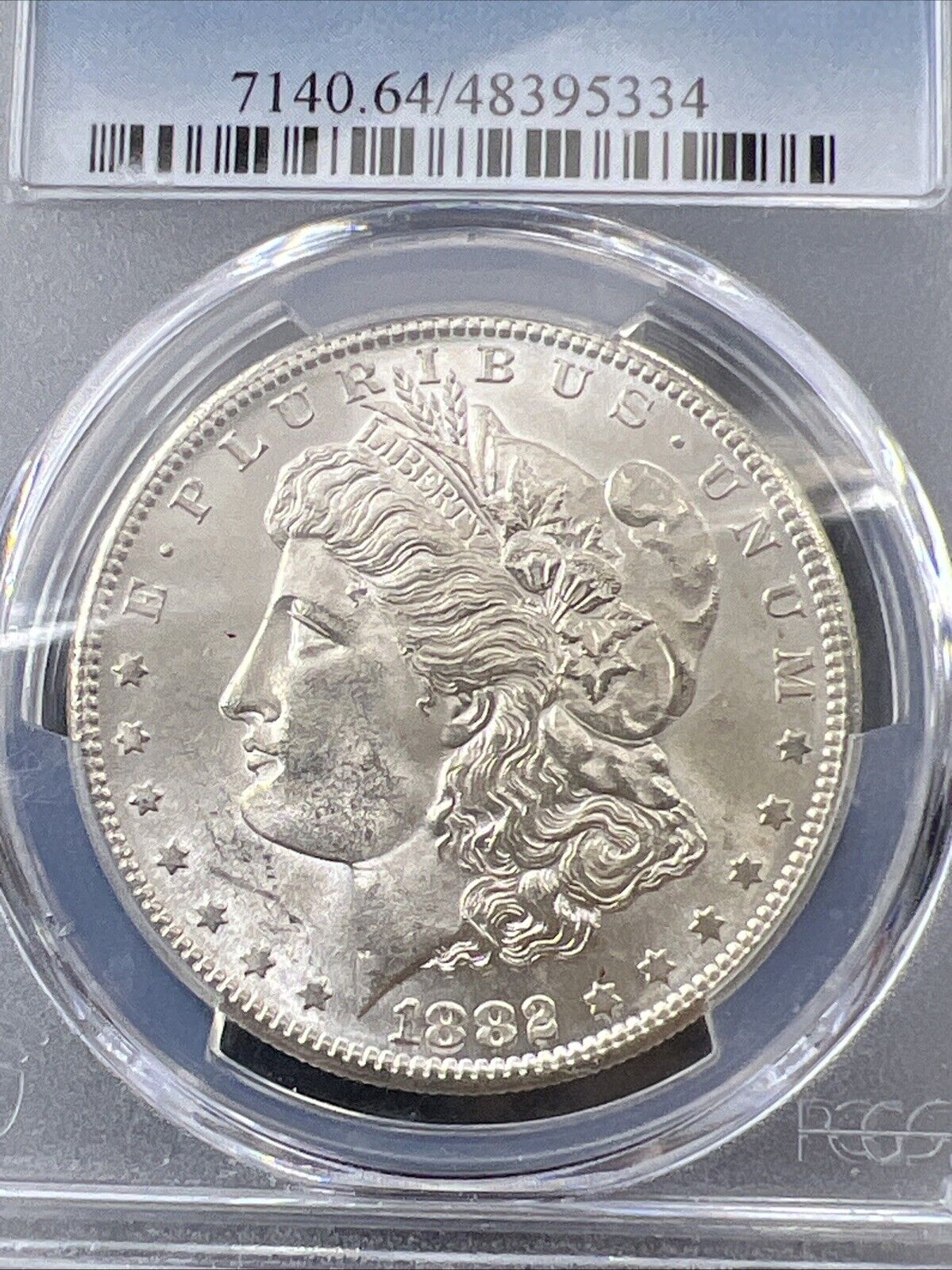 1882 S $1 Morgan Silver Dollar Coin PCGS MS64 Choice BU Certified