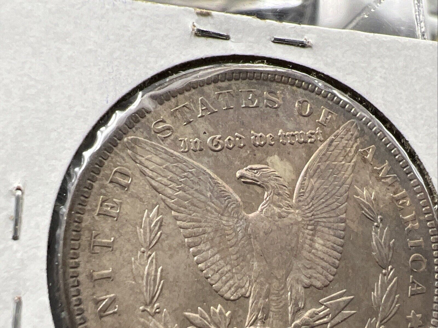 1888 P $1 Morgan Silver Dollar Coin Choice BU UNC Nice Blue Toning Obverse