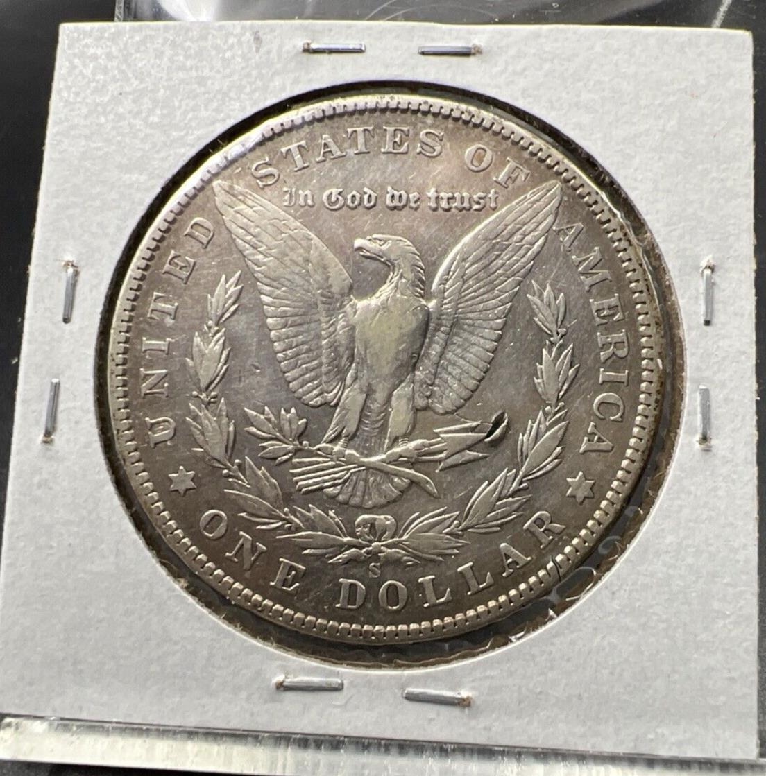 1904 S $1 Morgan Silver Dollar Coin XF Details Reverse Damage