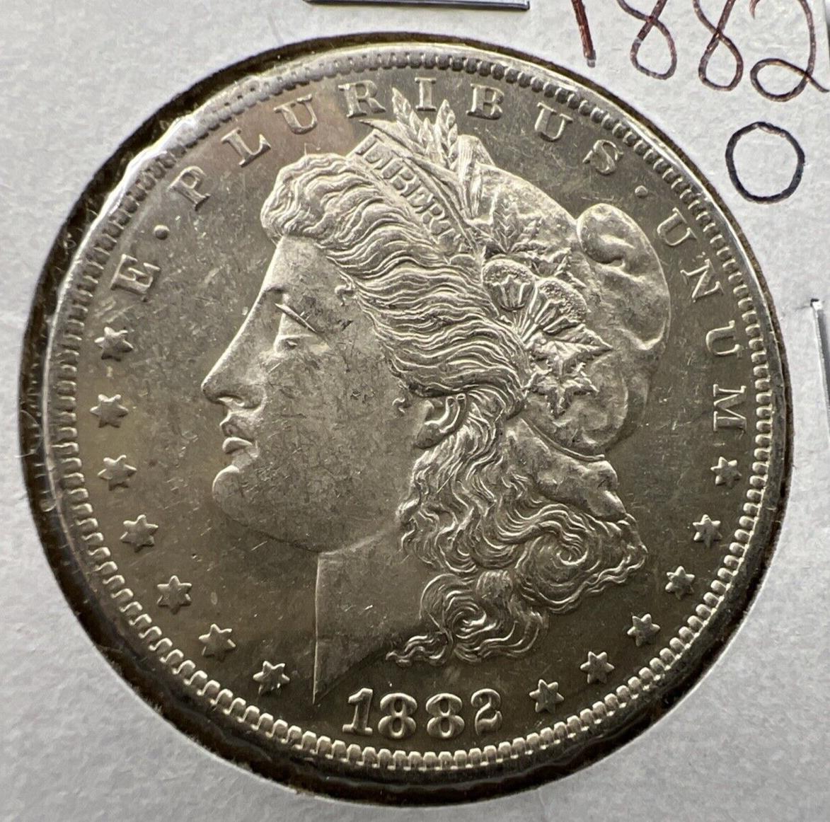 1882 O $1 Morgan Silver Dollar Coin UNC Uncirculated