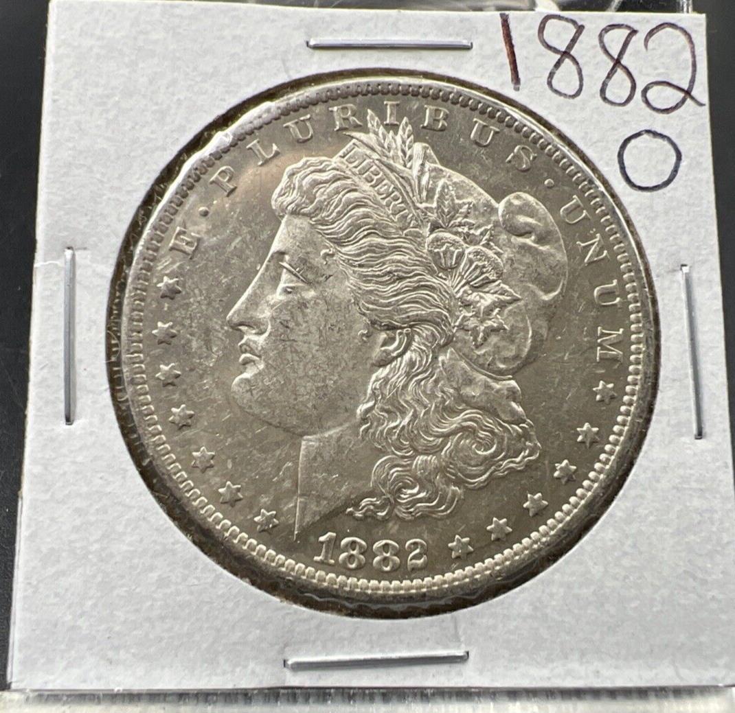 1882 O $1 Morgan Silver Dollar Coin UNC Uncirculated