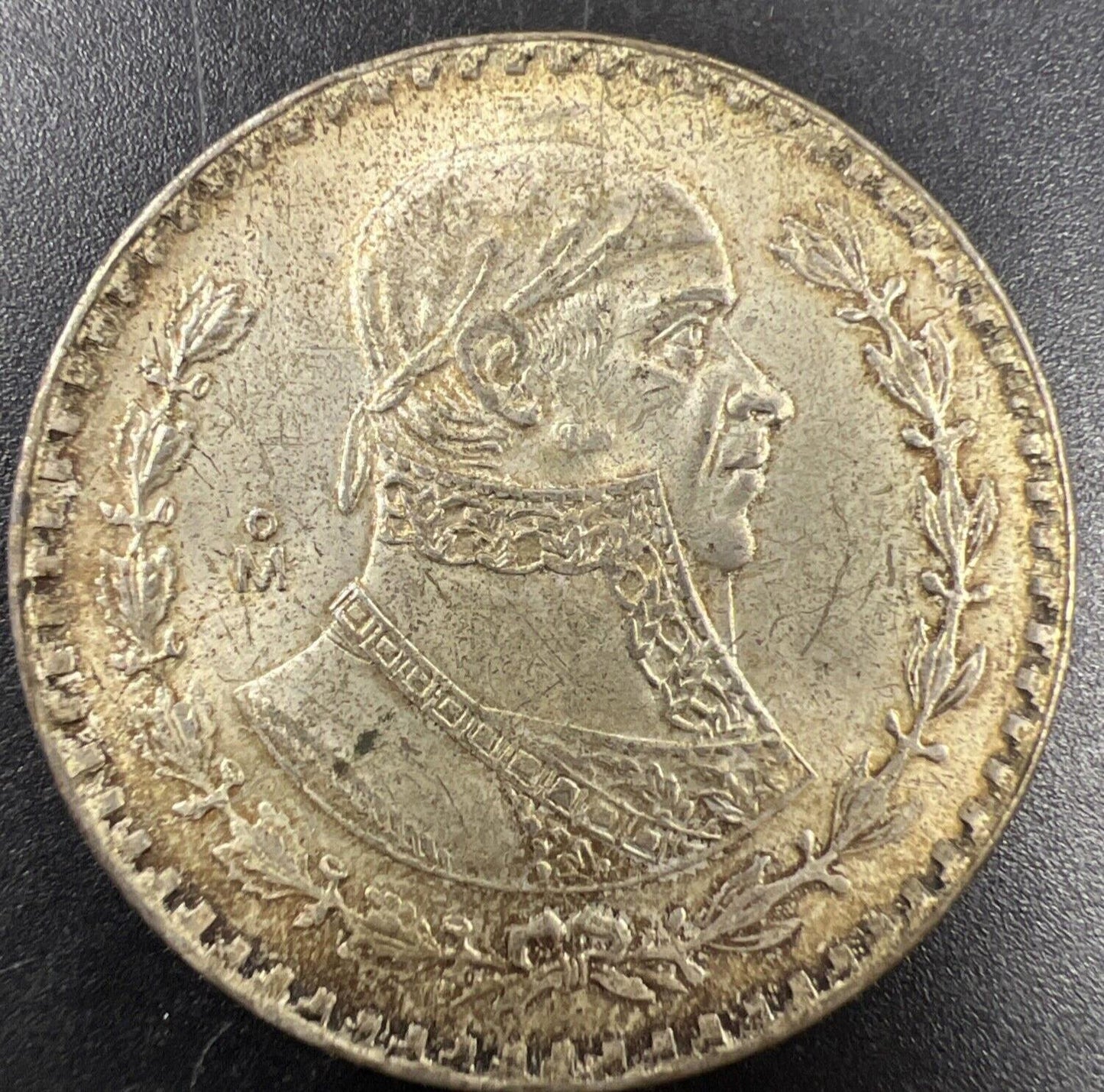 1958 Mo UN 1 Peso Coin Mexico Choice AU About UNC Nice Toning Toner
