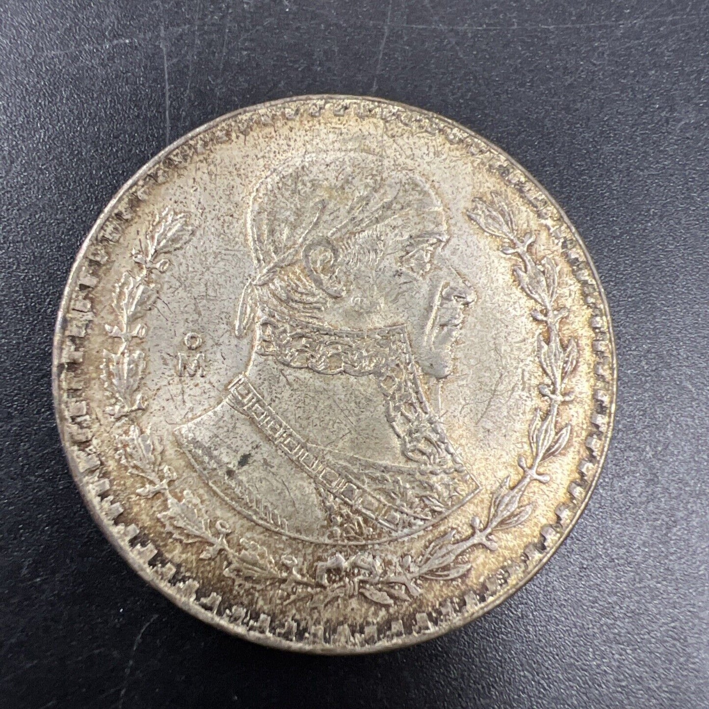 1958 Mo UN 1 Peso Coin Mexico Choice AU About UNC Nice Toning Toner