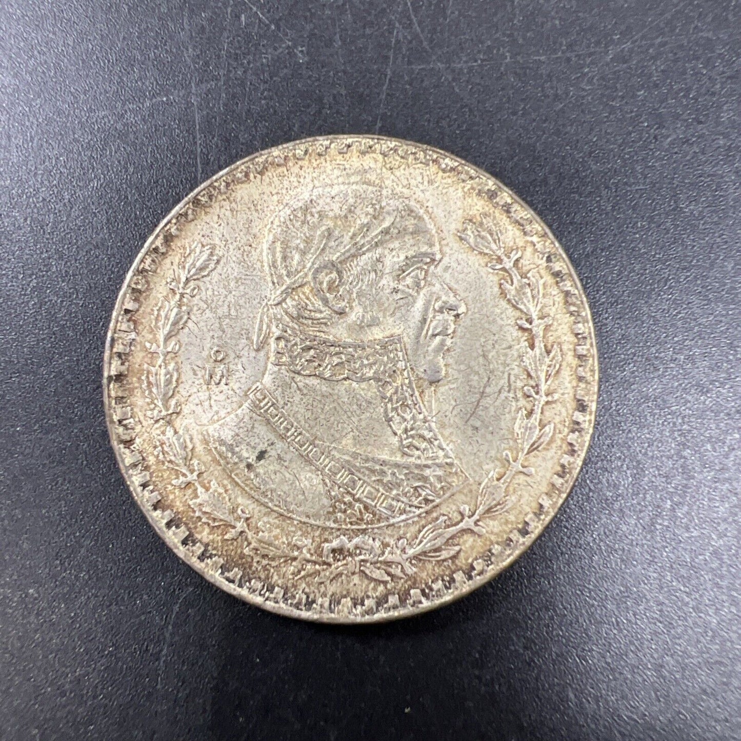 1958 Mo UN 1 Peso Coin Mexico Choice AU About UNC Nice Toning Toner