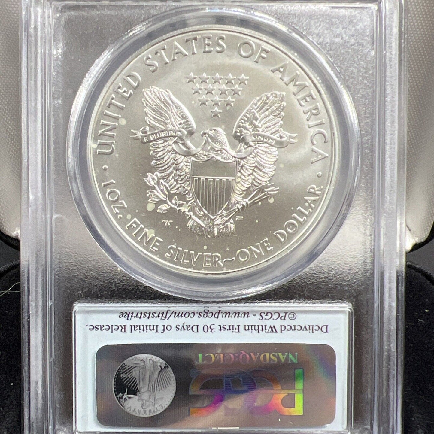 2015 W Burnished 1 Oz American Silver Eagle ASE PCGS SP70 First Strike w/ Box