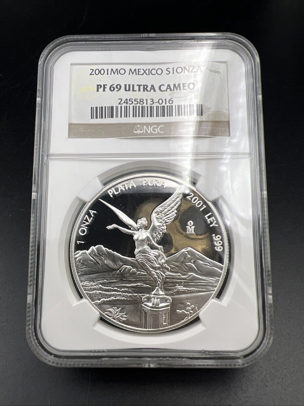 2001 Mo 1 oz Onza Mexico Libertad NGC ULTRA Cameo PF69 UCAM PROOF .999 Key Date