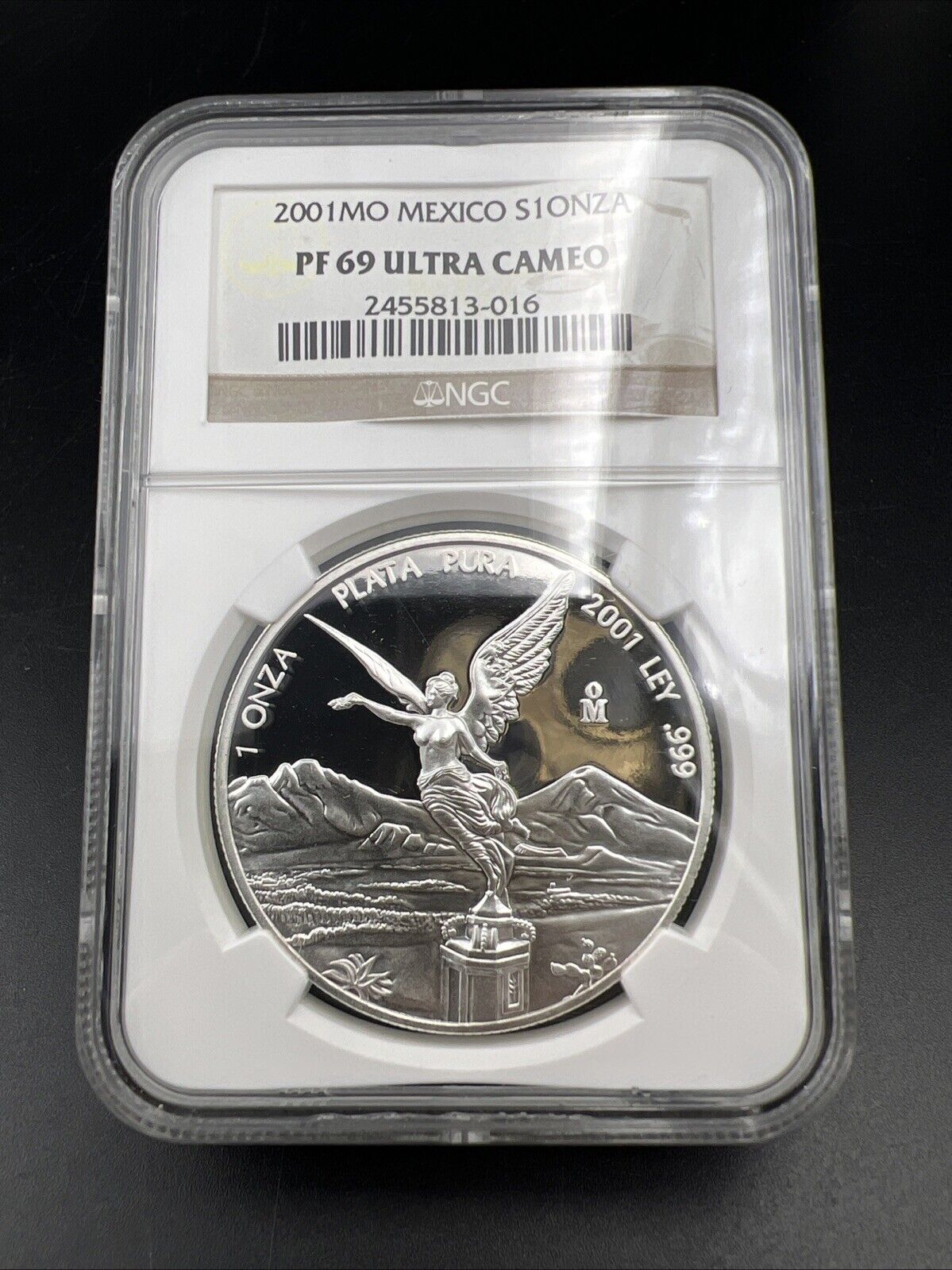 2001 Mo 1 oz Onza Mexico Libertad NGC ULTRA Cameo PF69 UCAM PROOF .999 Key Date