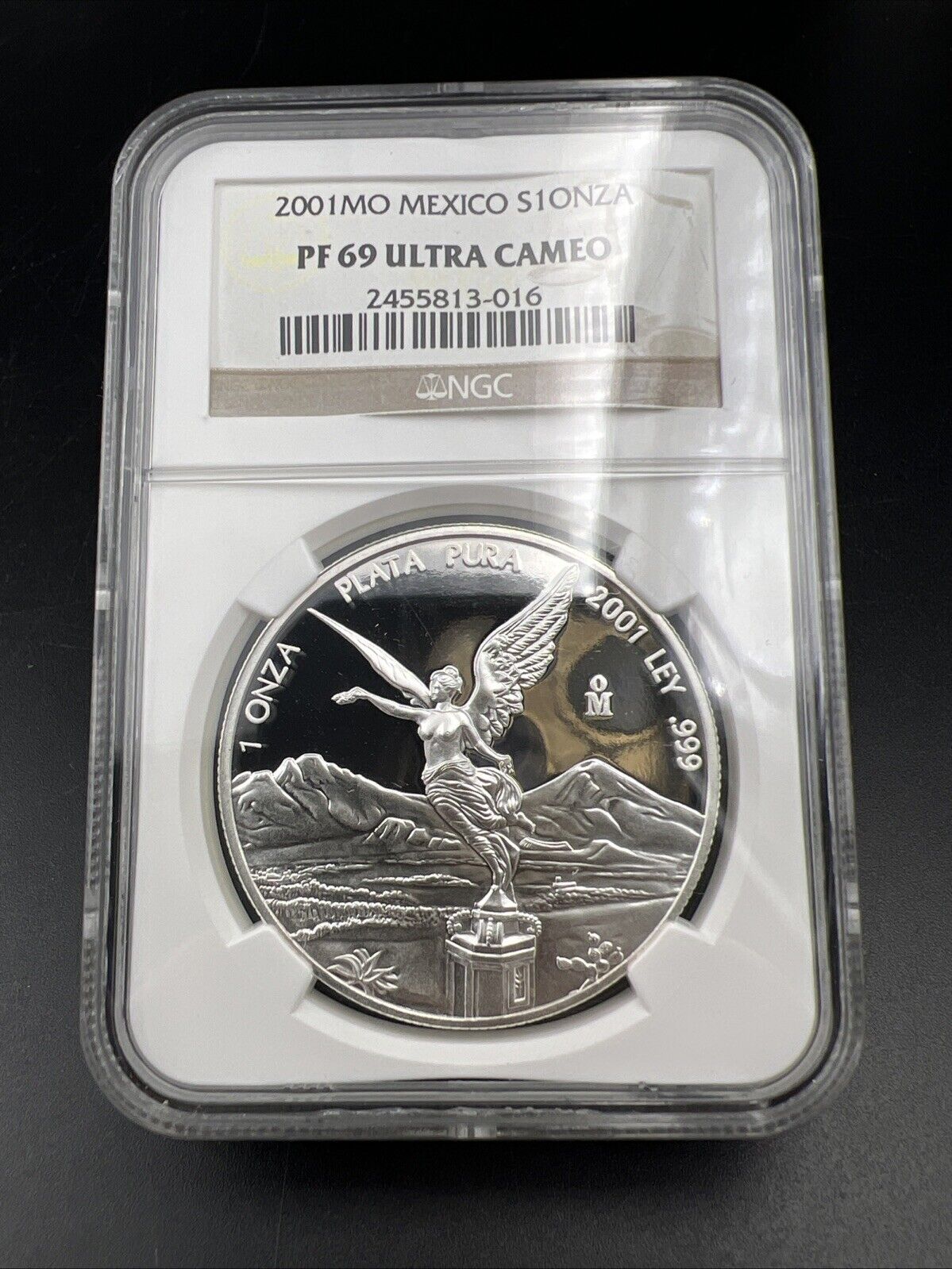 2001 Mo 1 oz Onza Mexico Libertad NGC ULTRA Cameo PF69 UCAM PROOF .999 Key Date