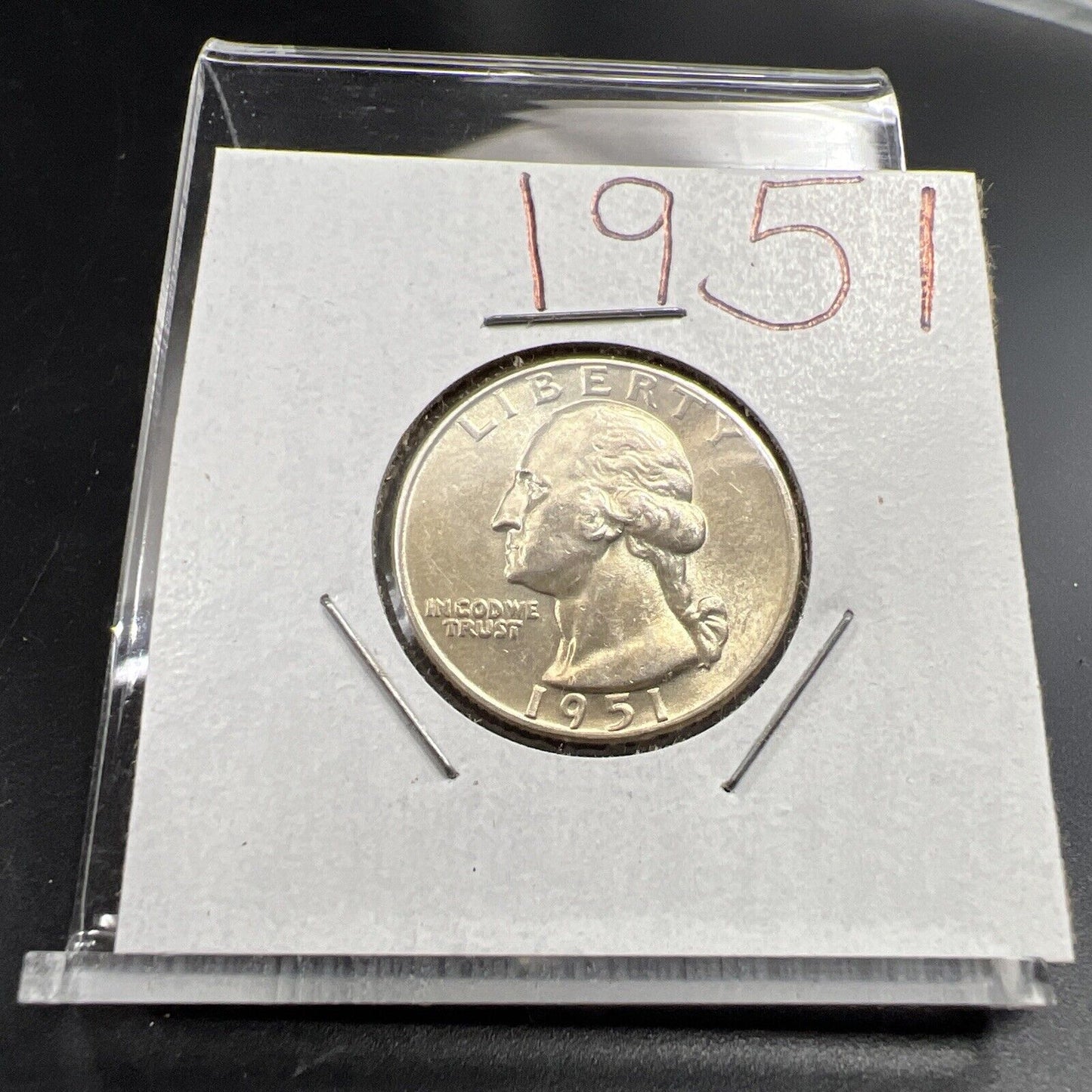 1951 P Washington Silver 25c Quarter Coin BU UNC Uncirculated