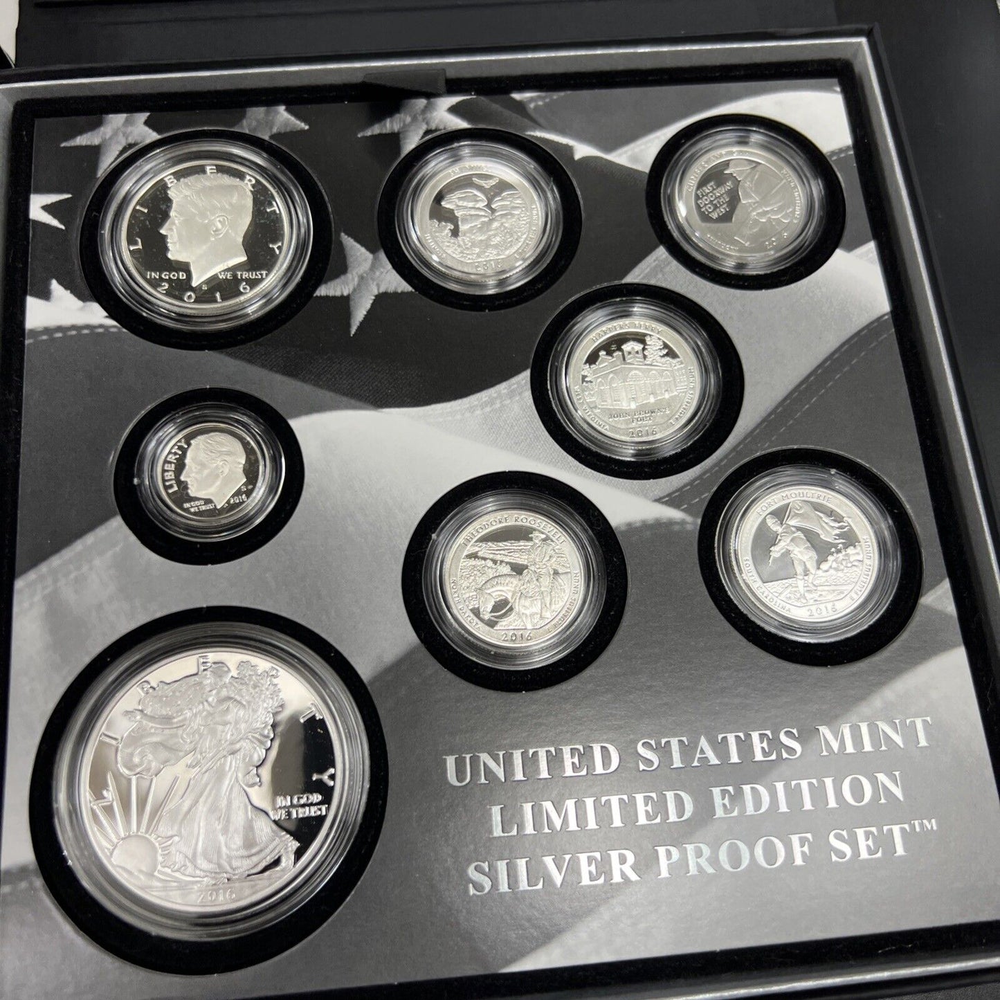 2016 United States US Mint Limited Edition Silver Proof Set OGP  BOX & COA #A