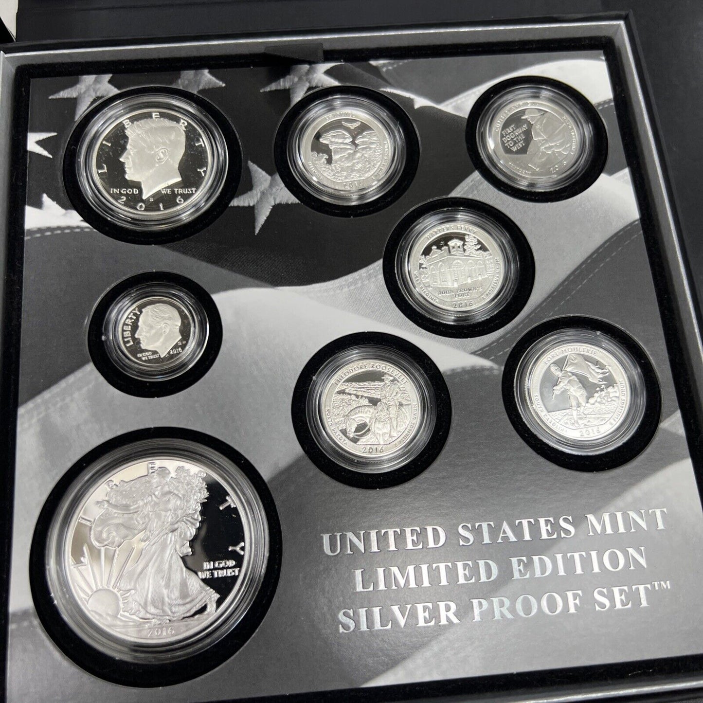 2016 United States US Mint Limited Edition Silver Proof Set OGP  BOX & COA #A