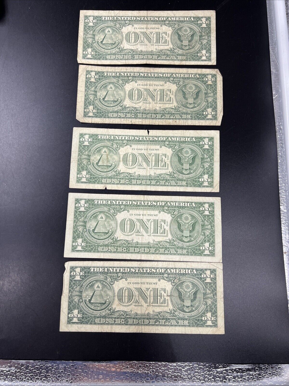 Lot of 5 Star Barr 1963 B * $1 FRN Notes Well Circulated #86