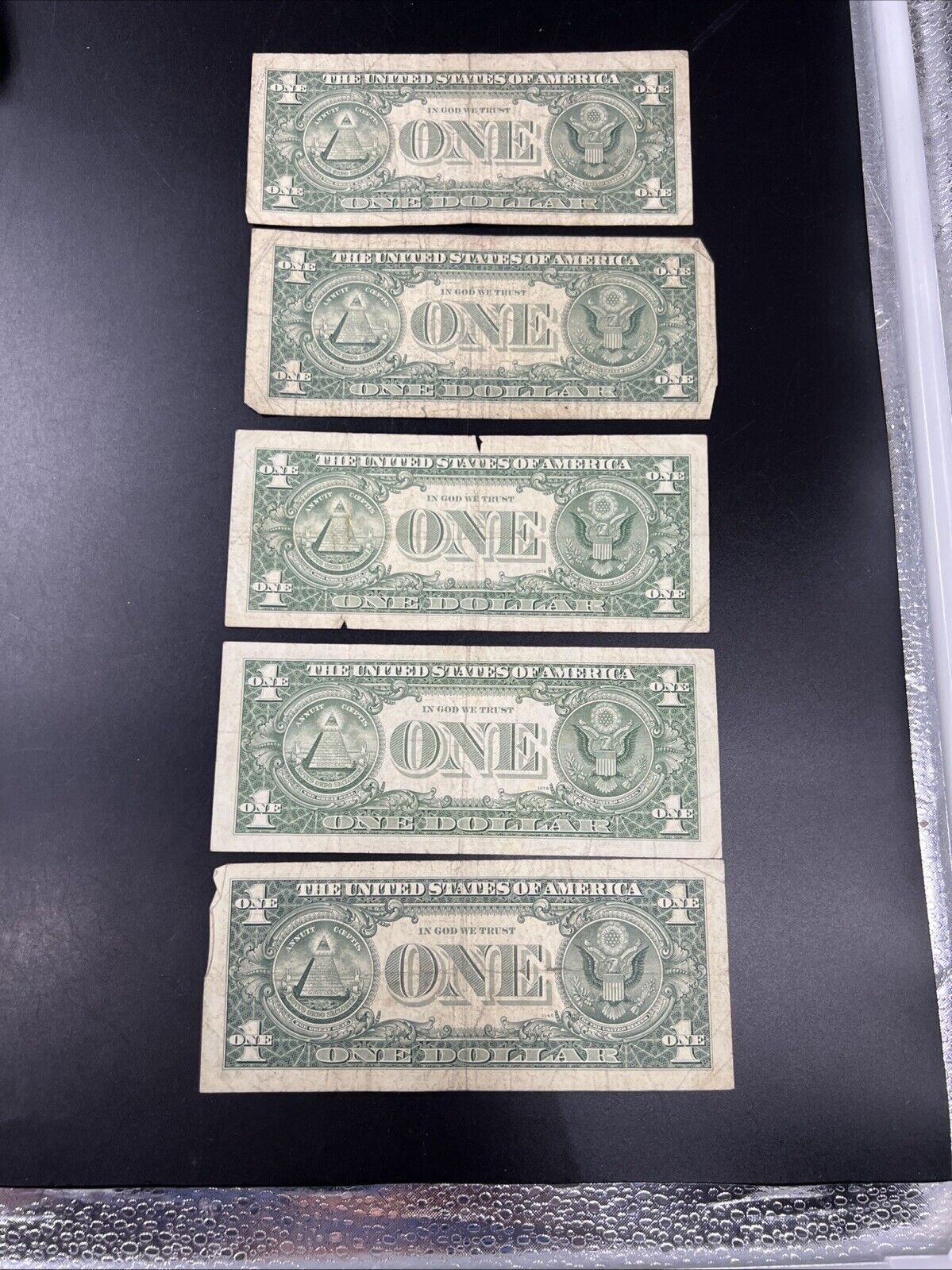 Lot of 5 Star Barr 1963 B * $1 FRN Notes Well Circulated #86