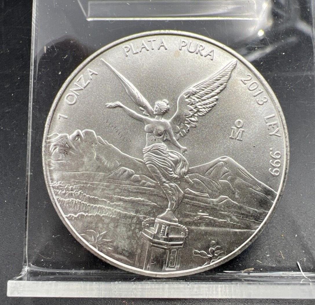 2013 Mo 1 oz Onza Mexico Libertad Gem BU UNC Ley .999 Plata Pura #B