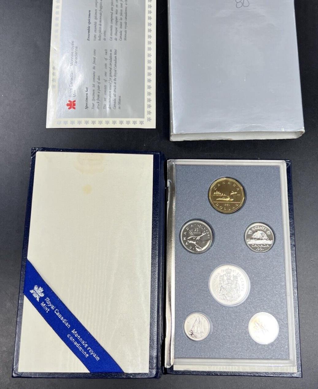 1991 Canada Double Dollar Specimen Set 6 Coins