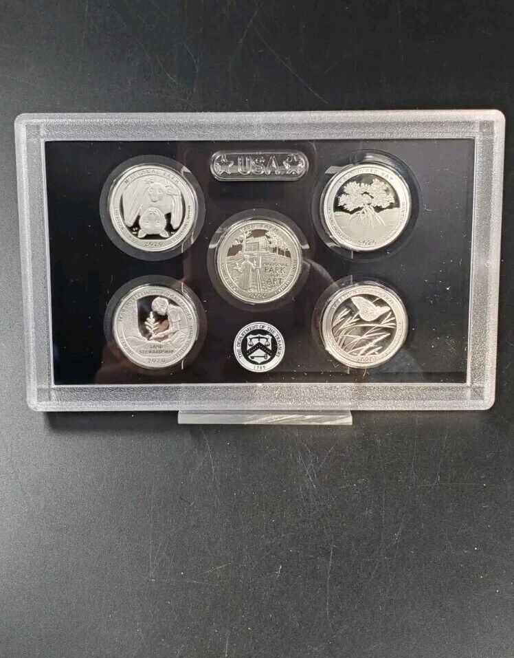 Complete 2010-2020 ATB 25c Silver Proof Set 55 Coins in Plastic Proof Set Panels