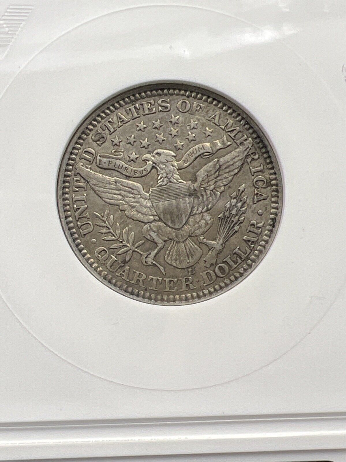 1916 D/D 25c Barber Silver Quarter Denver RPM Variety ANACS AU50