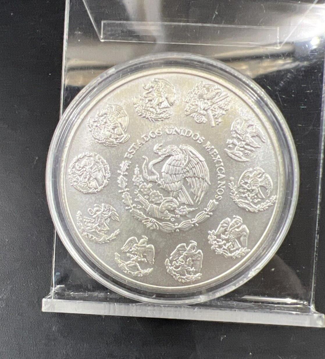 2023 Mo 1 oz Onza Mexico Libertad ULTRA Gem BU UNC Ley .999 Plata Pura in Capsul