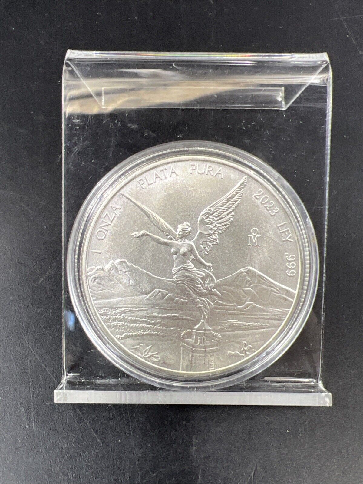 2023 Mo 1 oz Onza Mexico Libertad ULTRA Gem BU UNC Ley .999 Plata Pura in Capsul