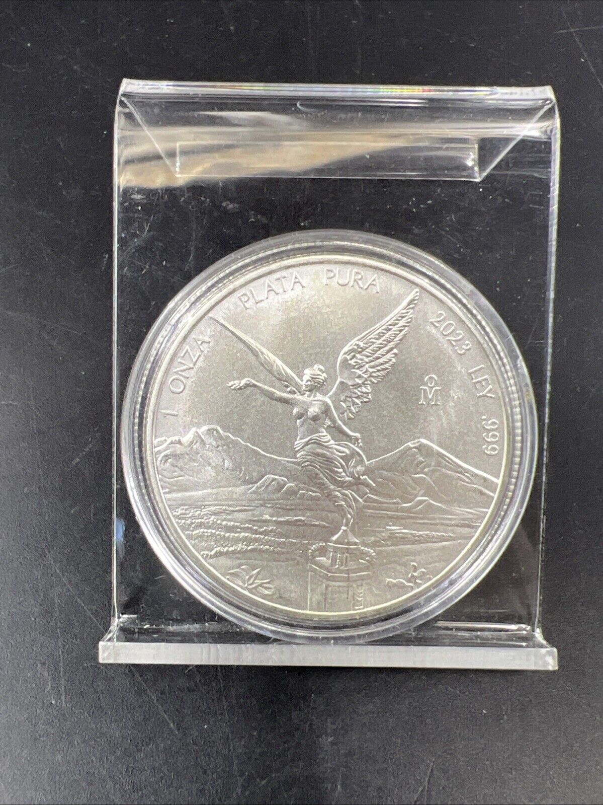 2023 Mo 1 oz Onza Mexico Libertad ULTRA Gem BU UNC Ley .999 Plata Pura in Capsul