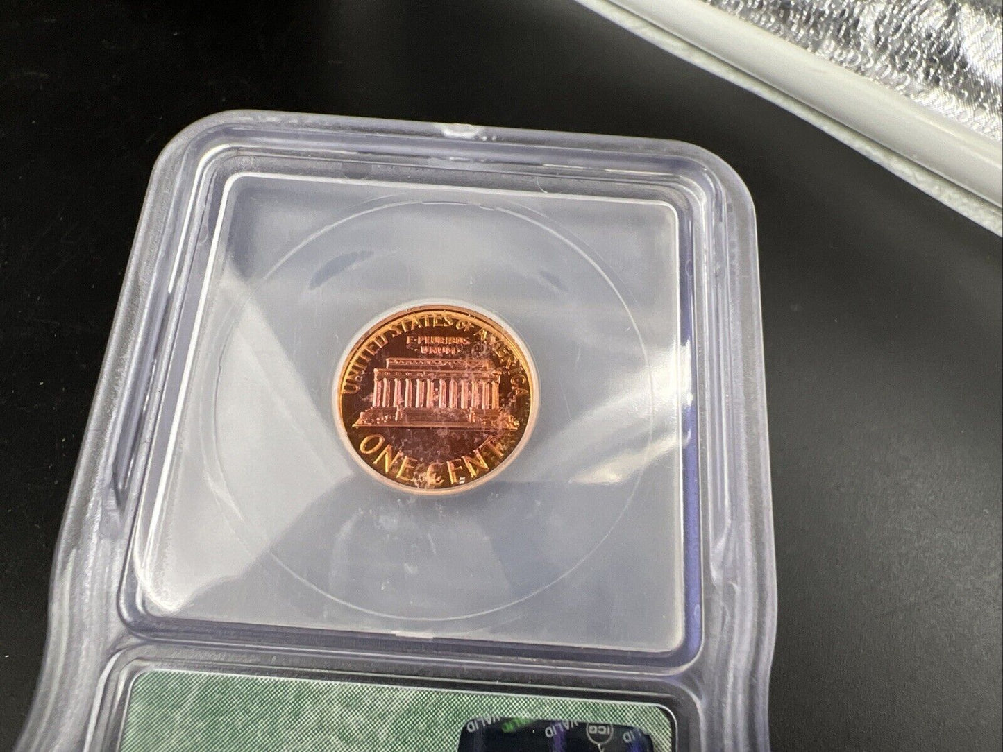 1999 S 1c Pink Toning Reverse Lincoln Memorial Cent Penny ICG PR69 DCAM