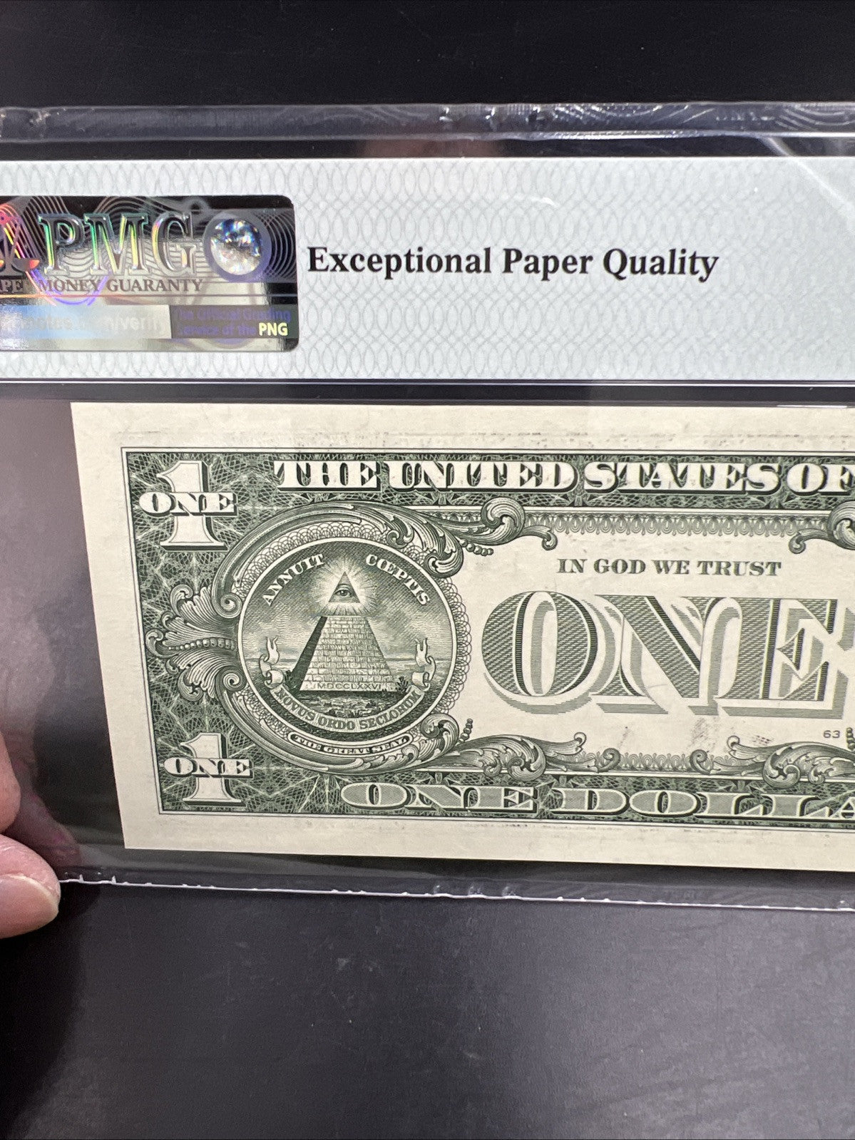 Repeater Serial #44014401 2017 $1 One Dollar FRN Federal Reserve Note PMG 67 EPQ