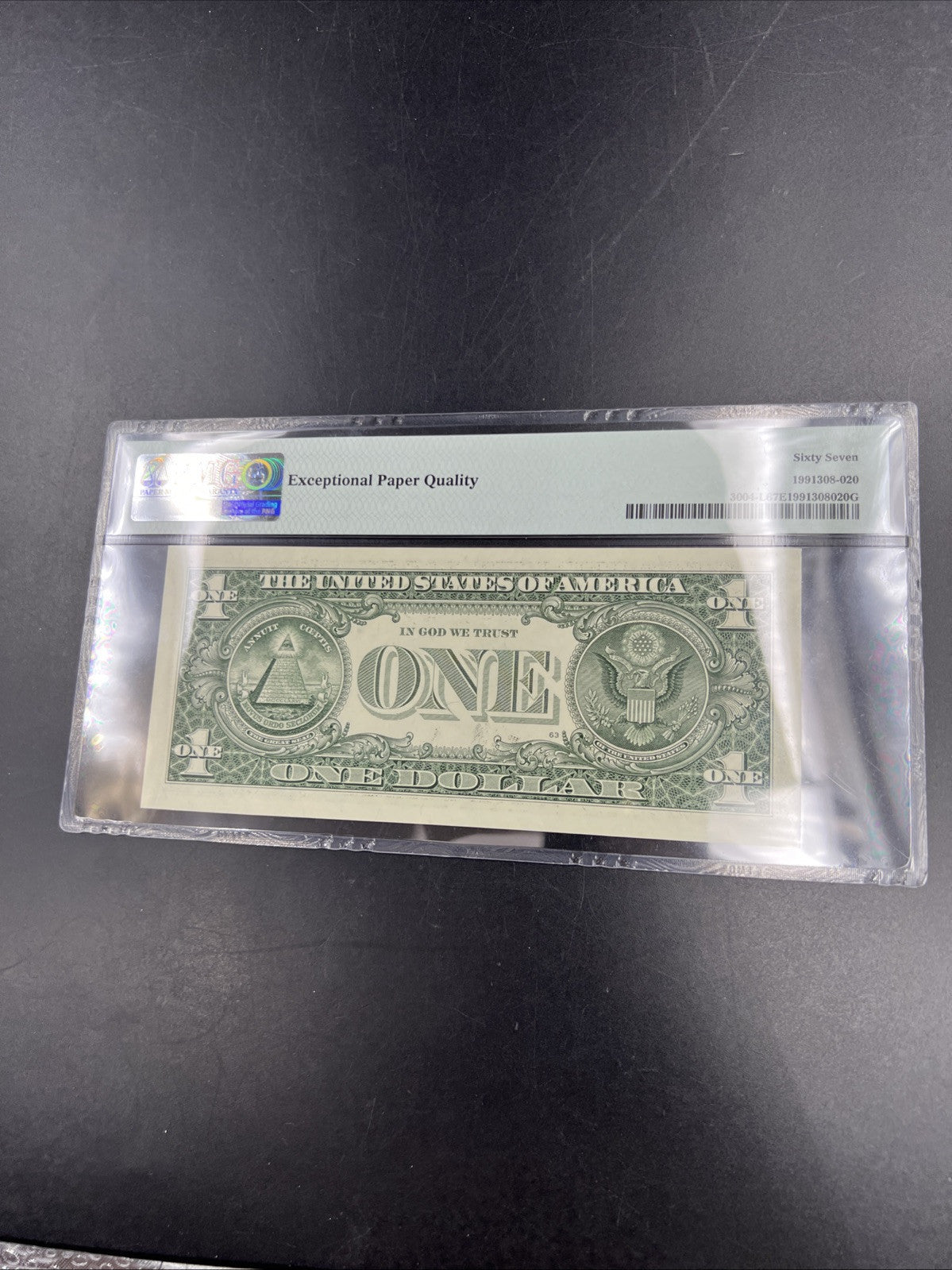 Repeater Serial #44014401 2017 $1 One Dollar FRN Federal Reserve Note PMG 67 EPQ