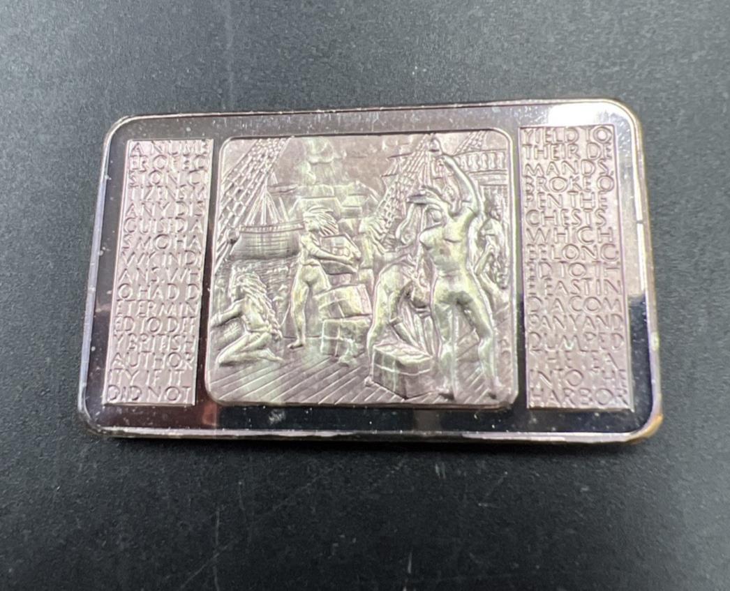 1973 Boston Tea Party 1 Oz Silver Art Bar Neat Toning Toner