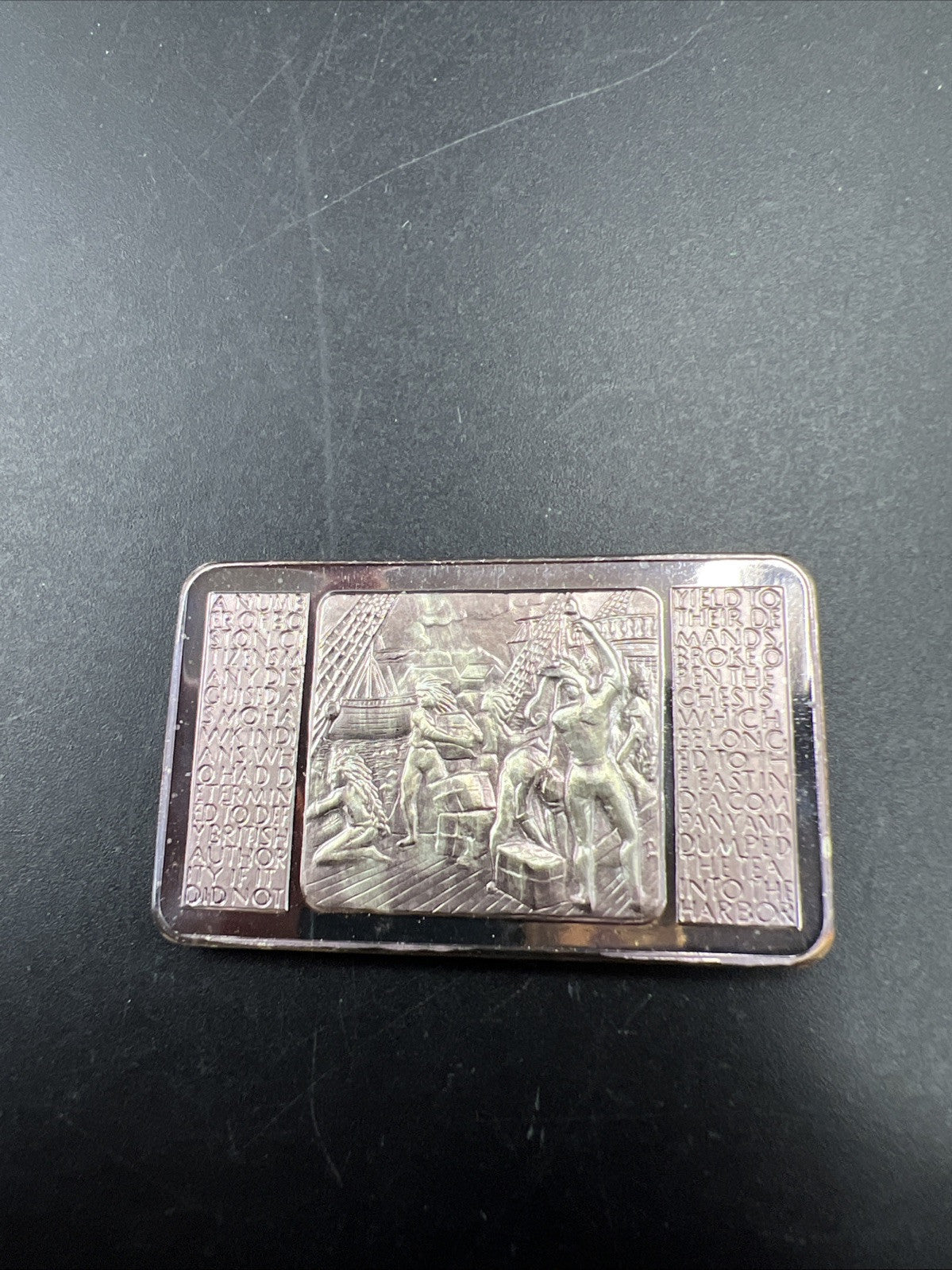 1973 Boston Tea Party 1 Oz Silver Art Bar Neat Toning Toner