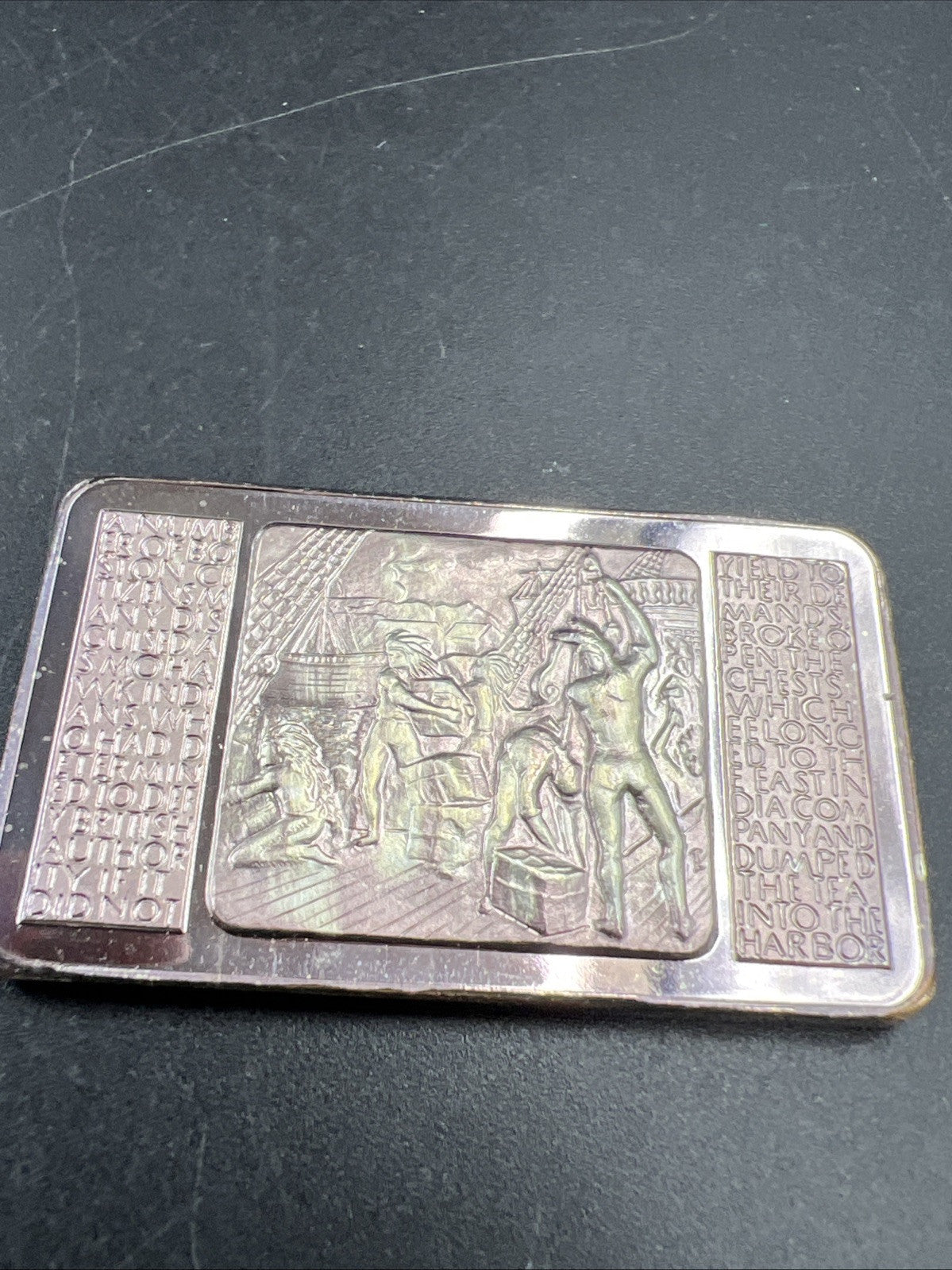 1973 Boston Tea Party 1 Oz Silver Art Bar Neat Toning Toner