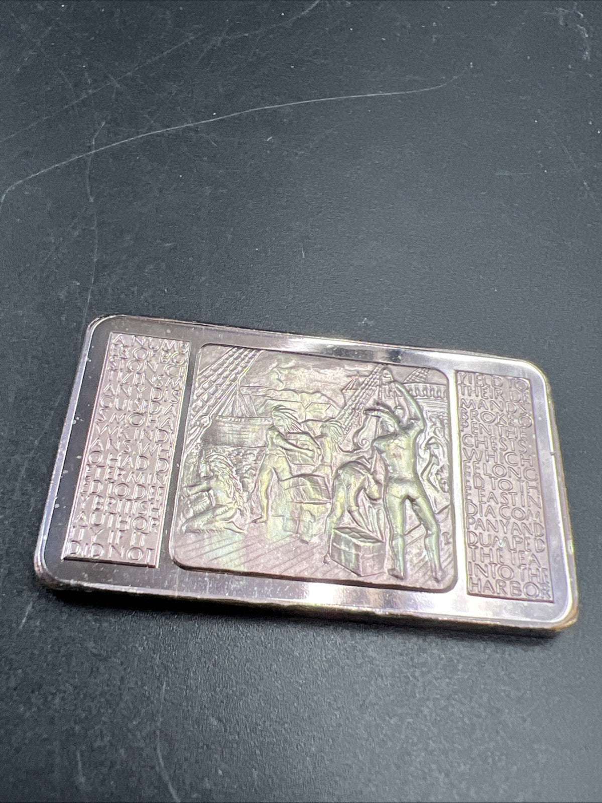 1973 Boston Tea Party 1 Oz Silver Art Bar Neat Toning Toner